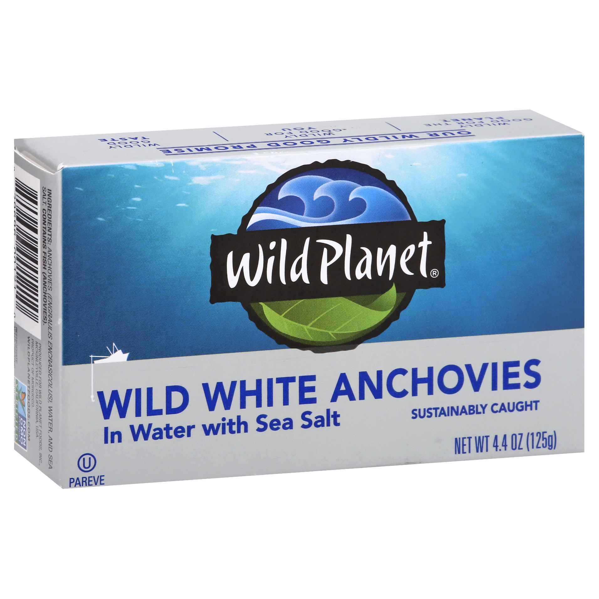 Wild Planet Wild White Anchovies in Water with Sea Salt