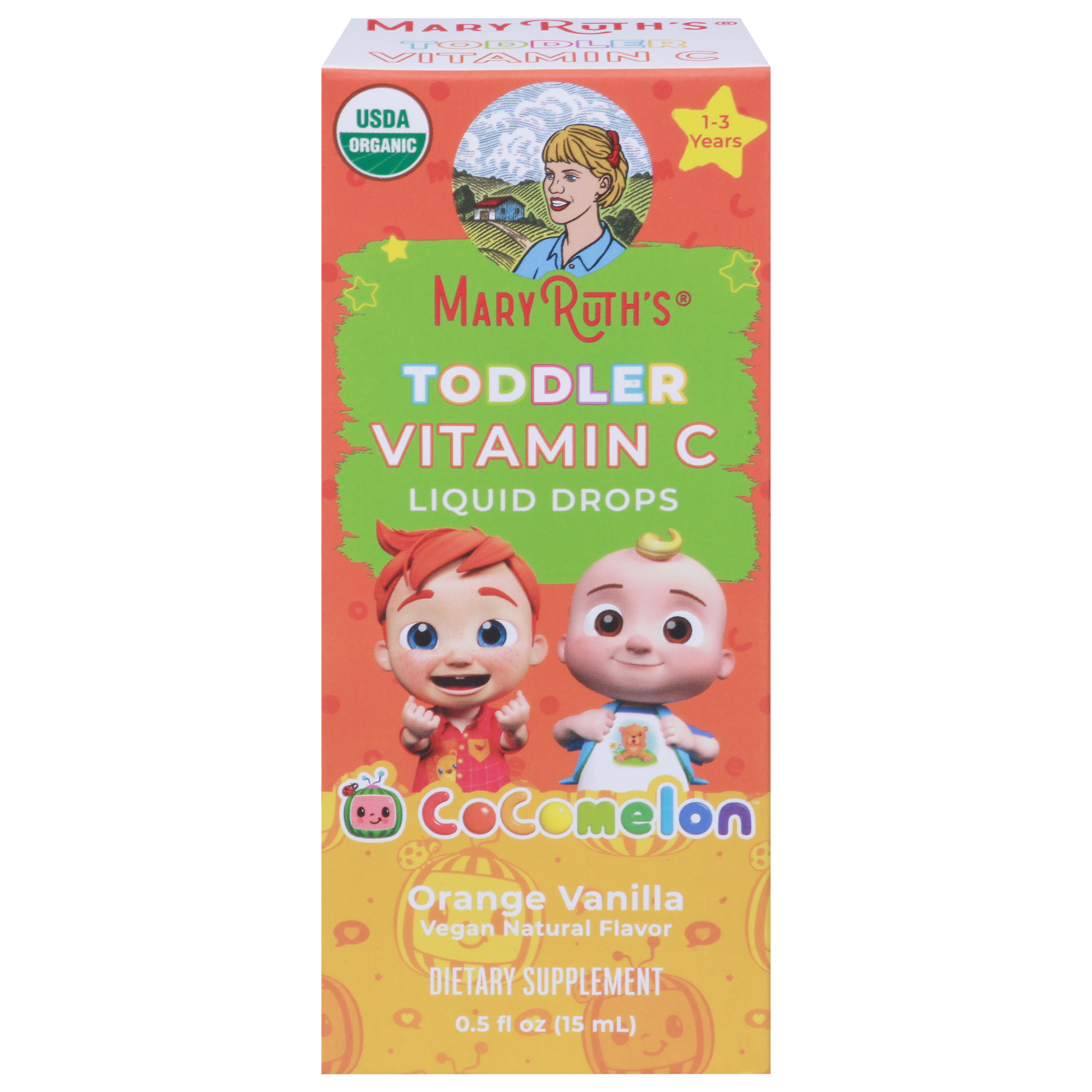 MaryRuth's CoComelon Toddler Liquid Drops Orange Vanilla Vitamin C