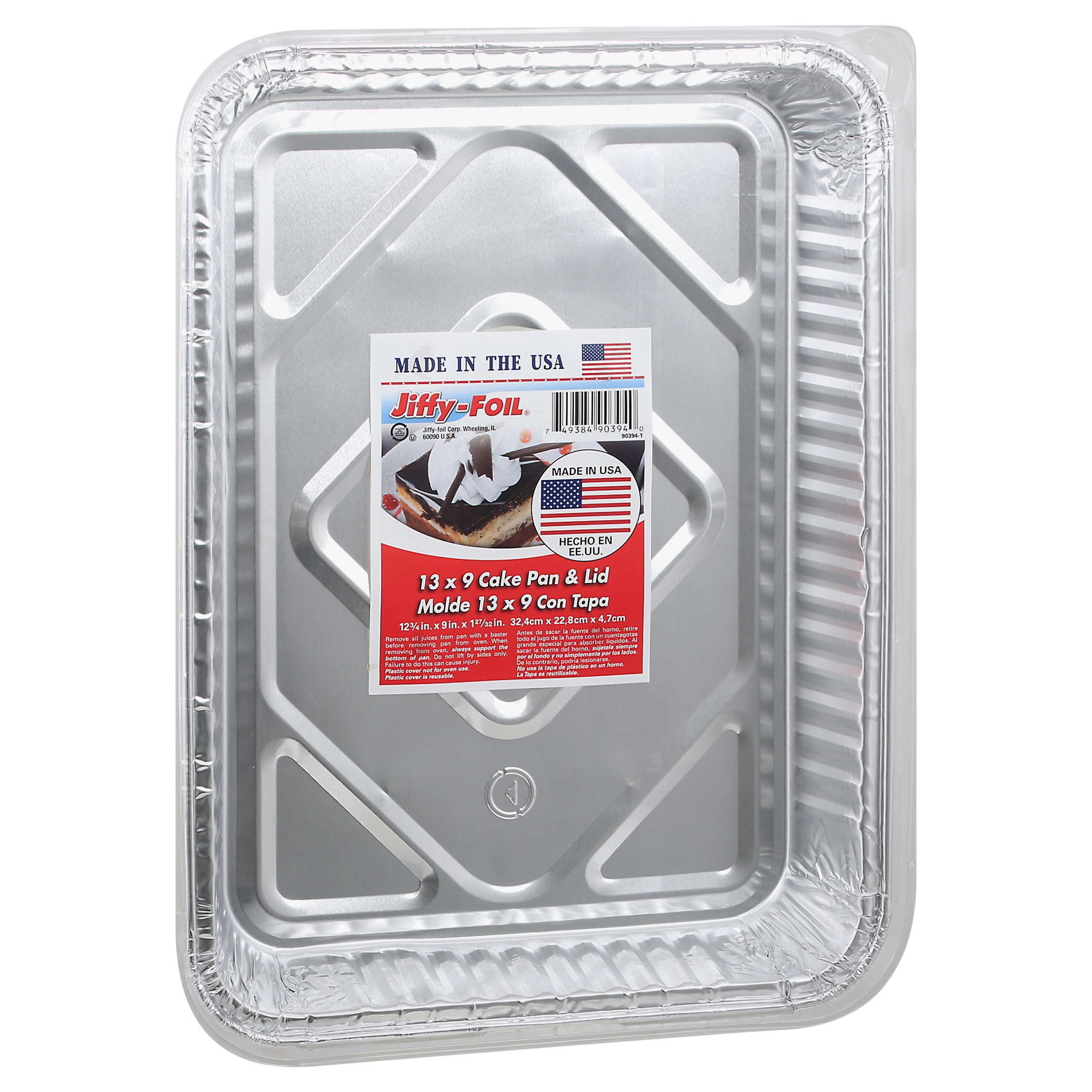 Jiffy-Foil 13 x 9 Inches Cake Pan & Lid 1 ea