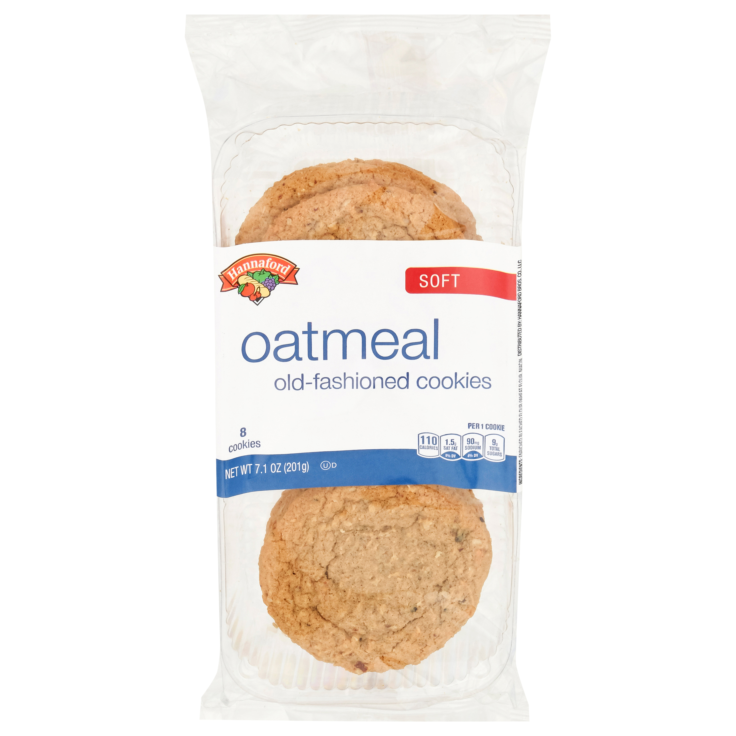 Hannaford Soft OldFashioned Oatmeal Cookies 8 Cookies 8 ea