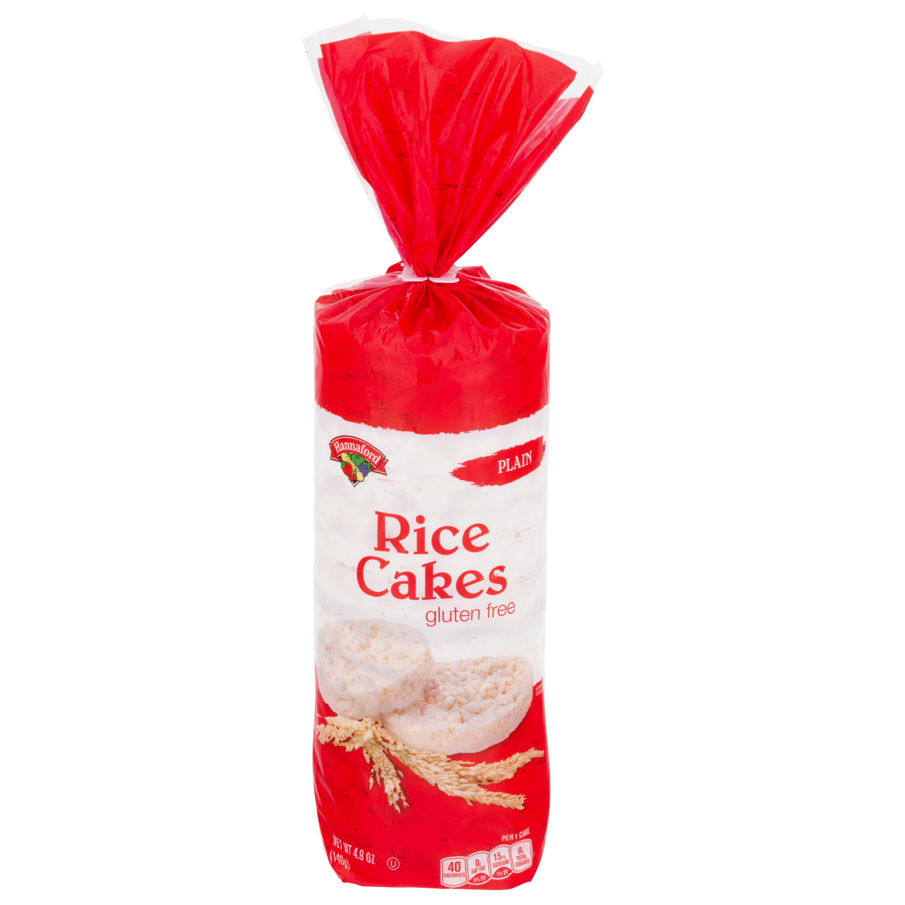 Hannaford Gluten Free Plain Rice Cakes 4.9 oz Bag