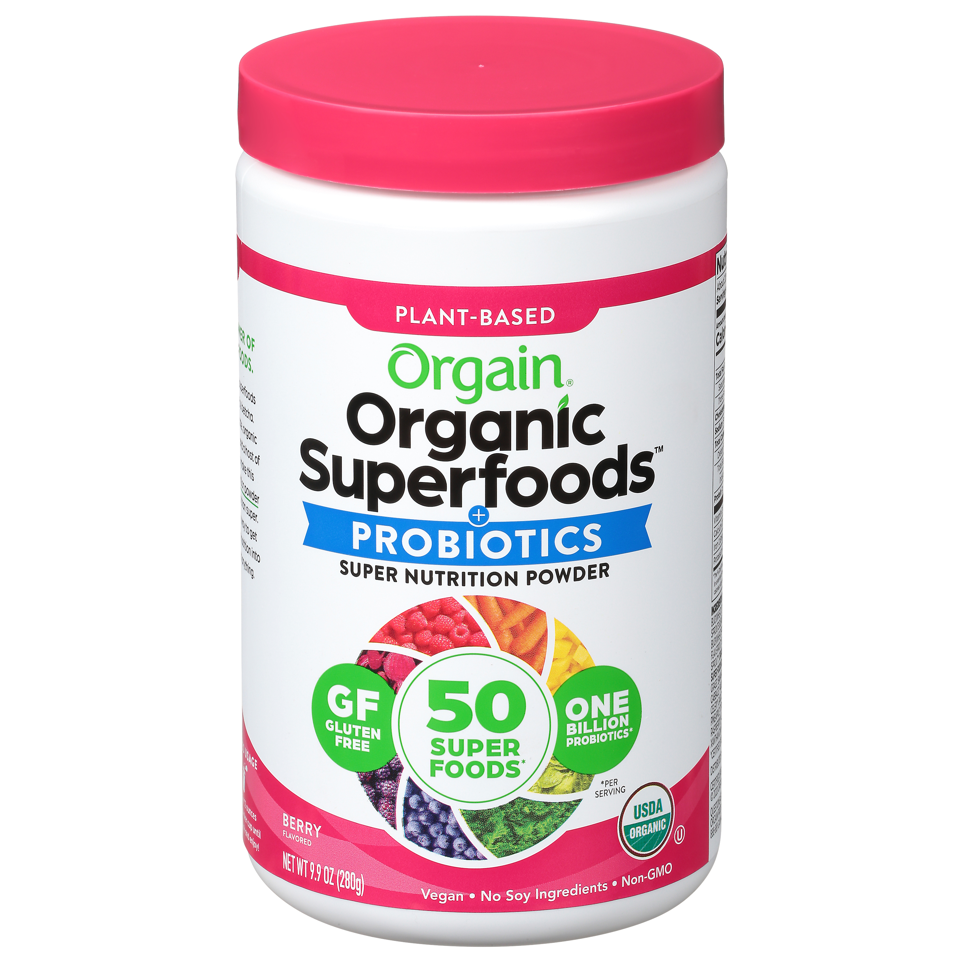 Orgain Organic Superfoods Plant Based Super Nutrition Powder Berry Flavor
