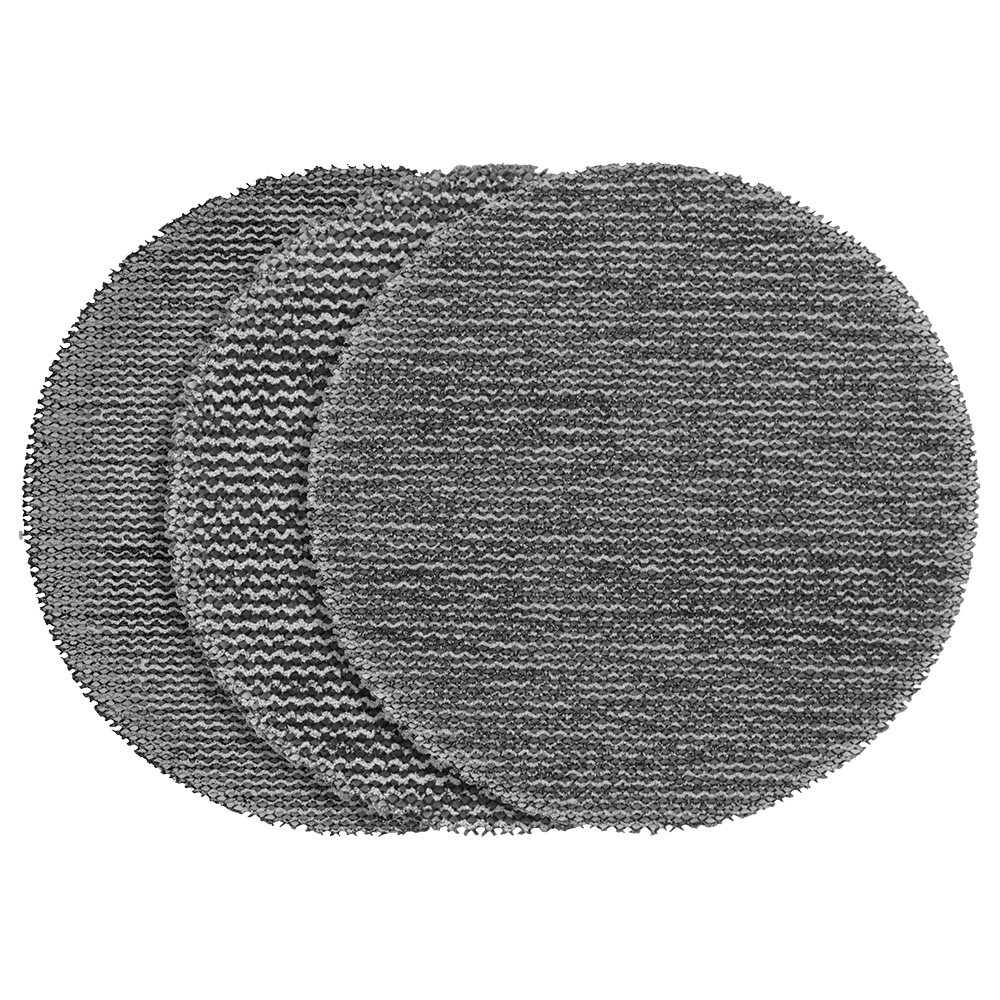 3" Assorted 80, 120, 180 Grit Mesh Sanding Discs with POWERGRID Tear Resistant Mesh - 12 pk + Pad Saver