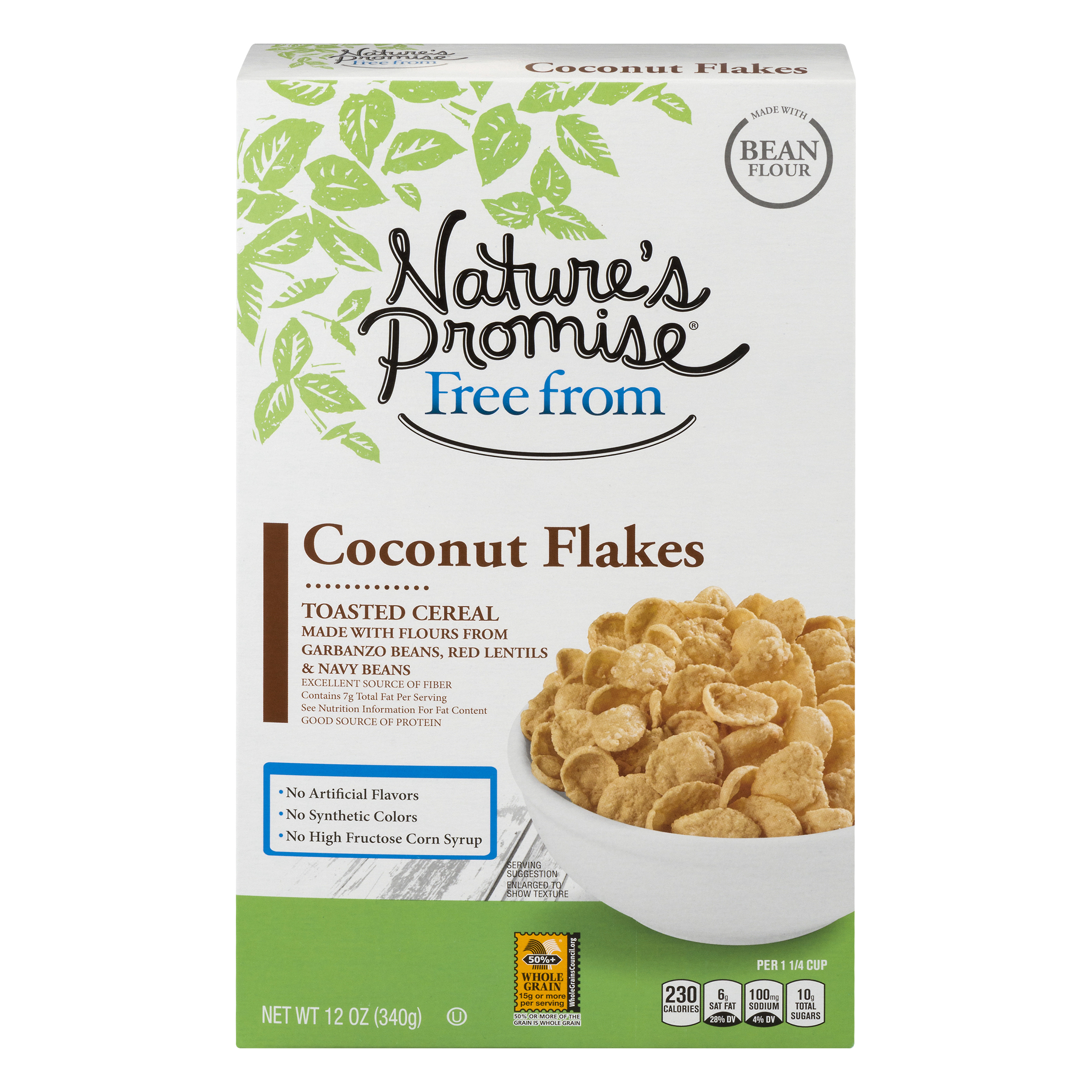 Nature's Promise Toasted Coconut Flakes Cereal 12 oz BOX