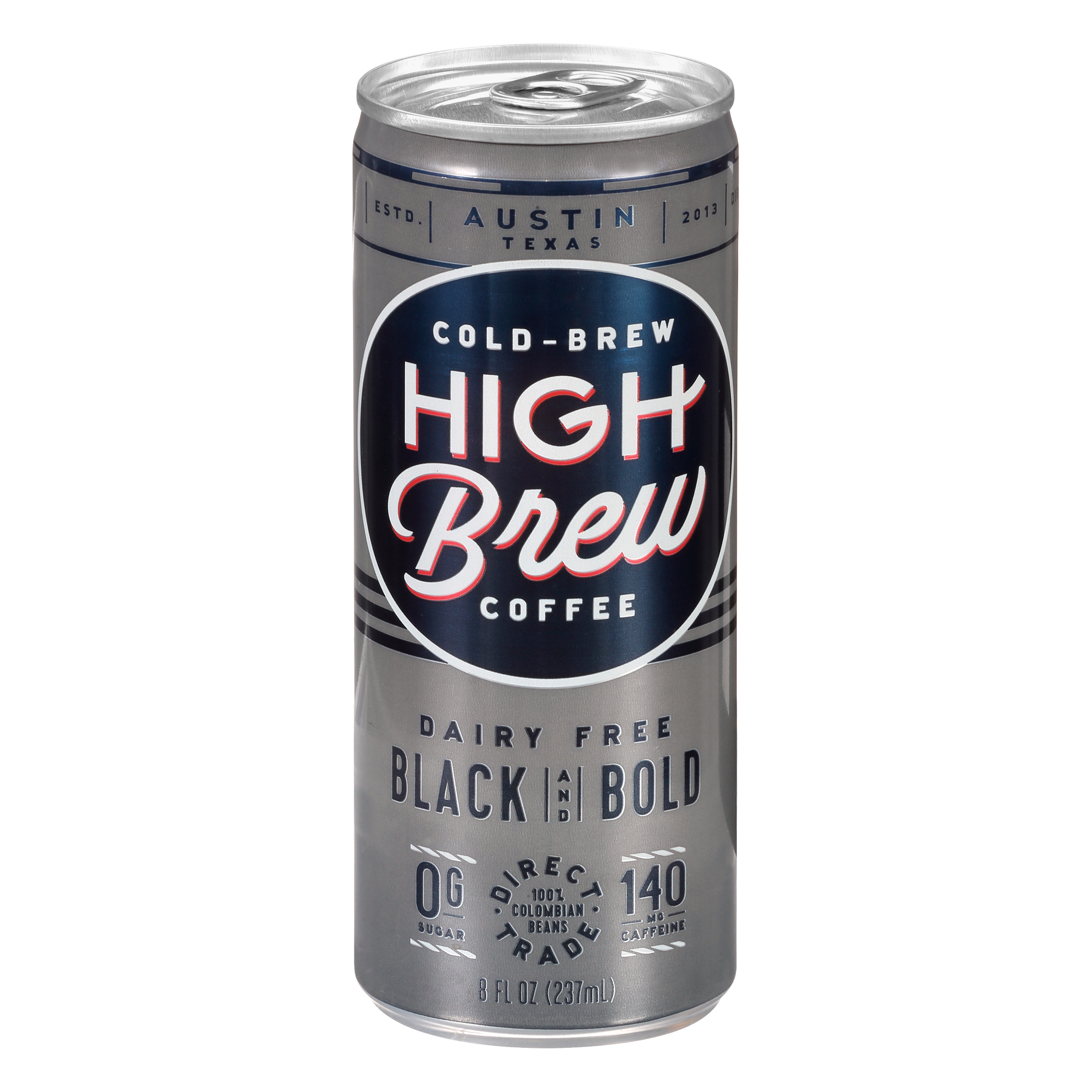 High Brew Coffee Dairy Free Cold-Brew Black & Bold Coffee
