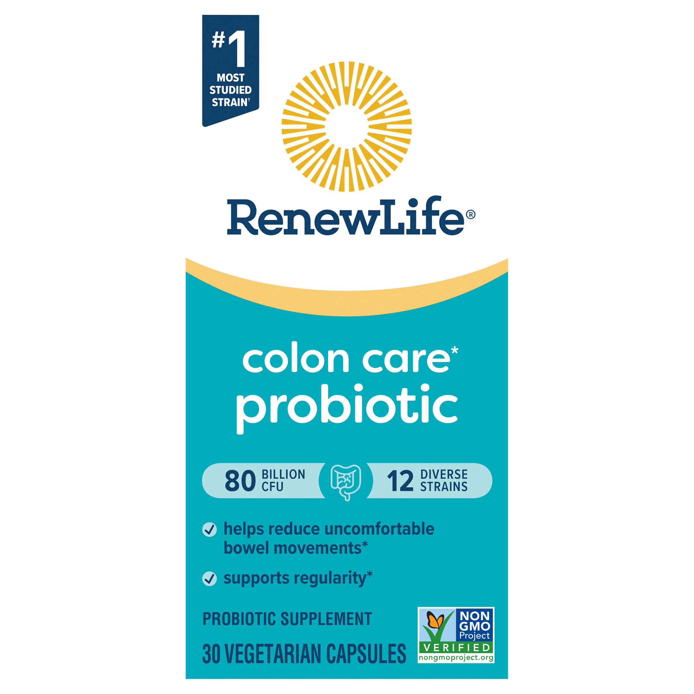 Renew Life Probiotic Colon Care Probiotic Capsules