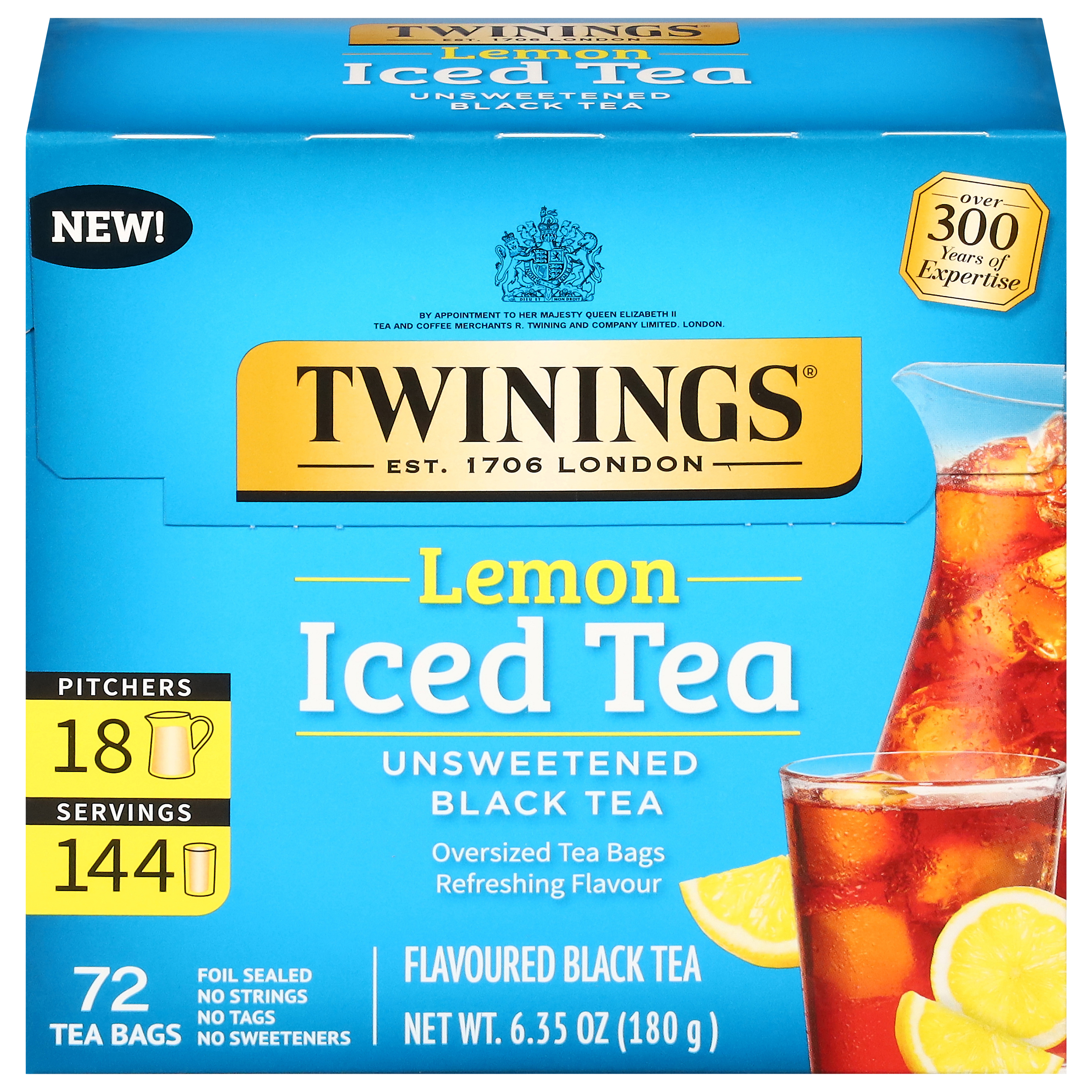 Twinings Iced Tea Unsweetened Lemon Black Tea