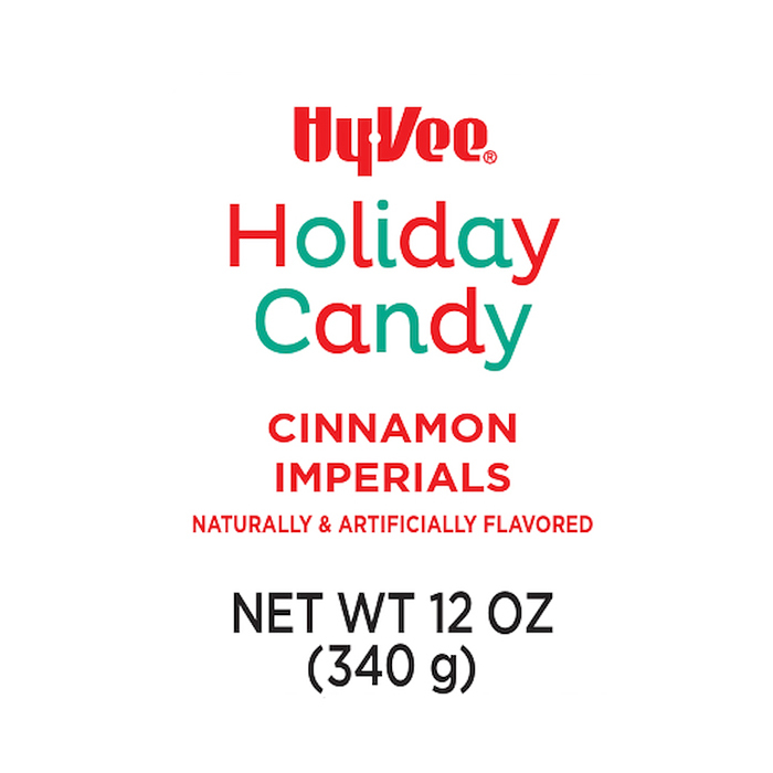 HyVee Cinnamon Imperials Holiday Candy 12 oz