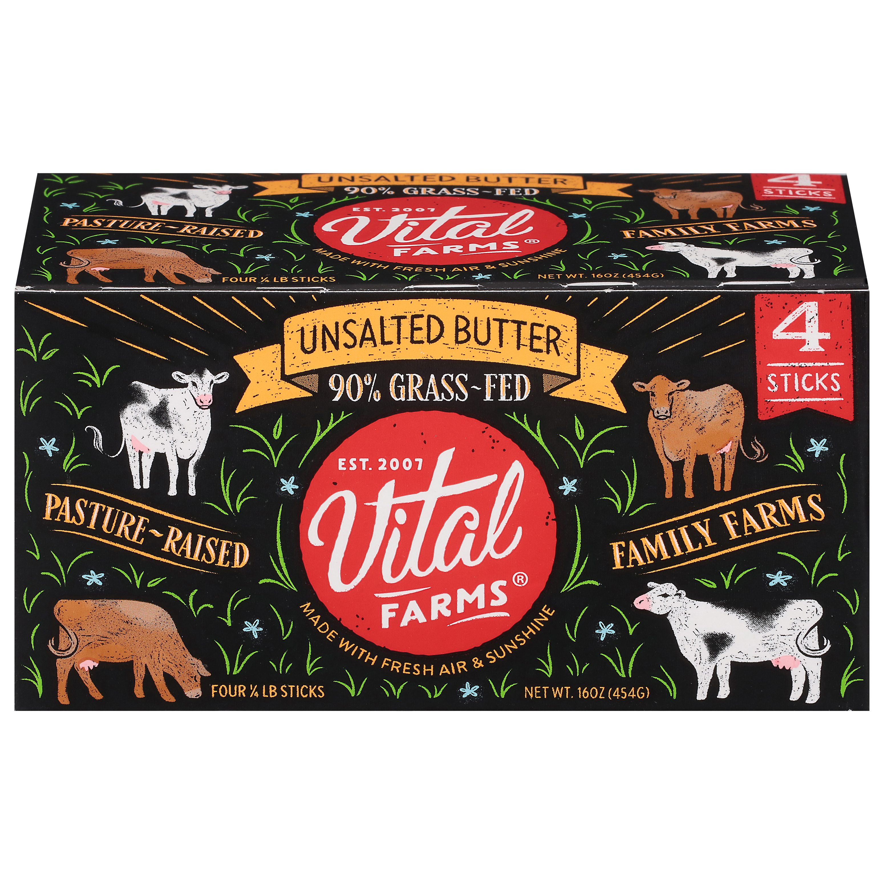 Vital Farms 90% Grass-Fed Pasture-Raised Unsalted Butter