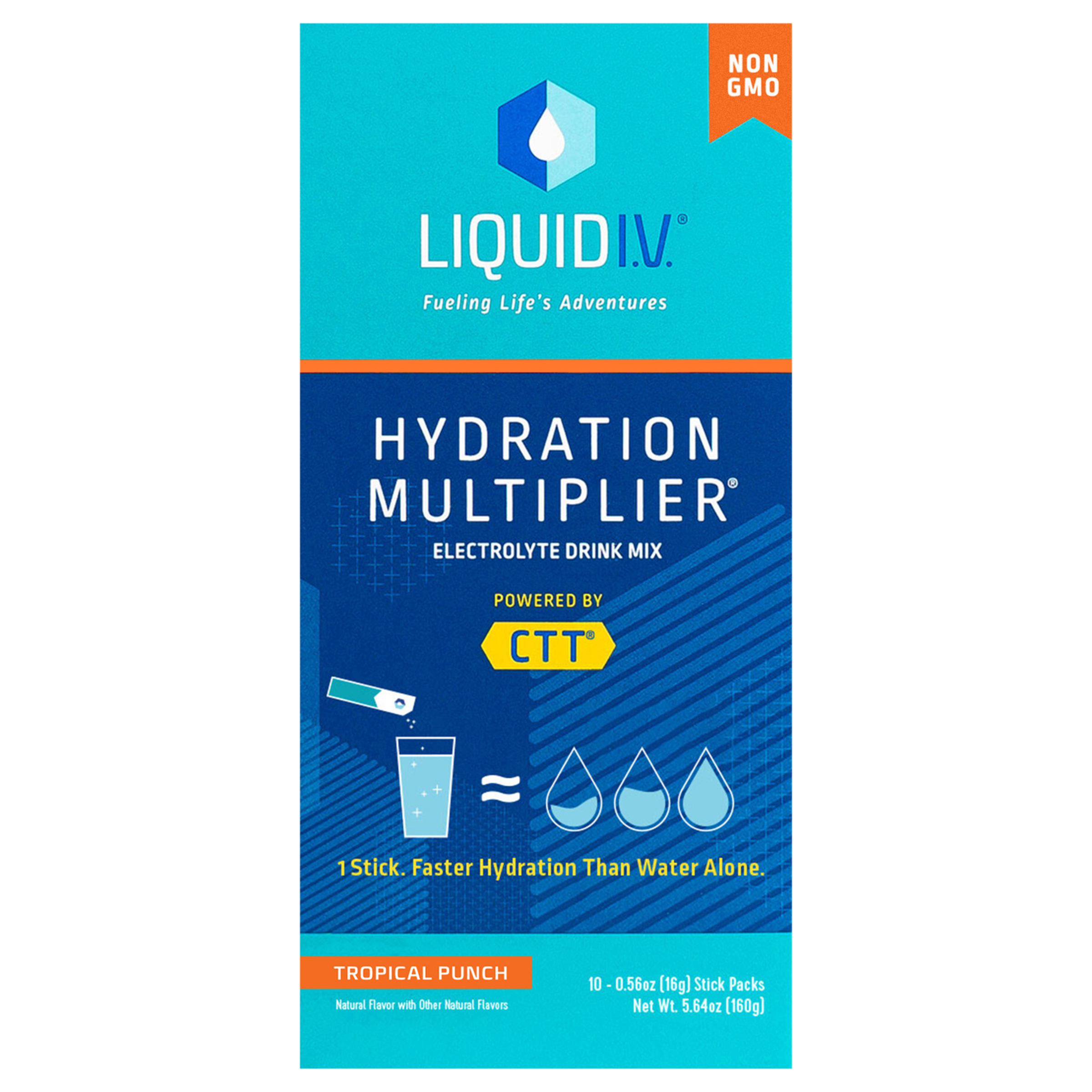 Liquid I.V. Hydration Multiplier - Tropical Punch - 0.56oz/10ct
