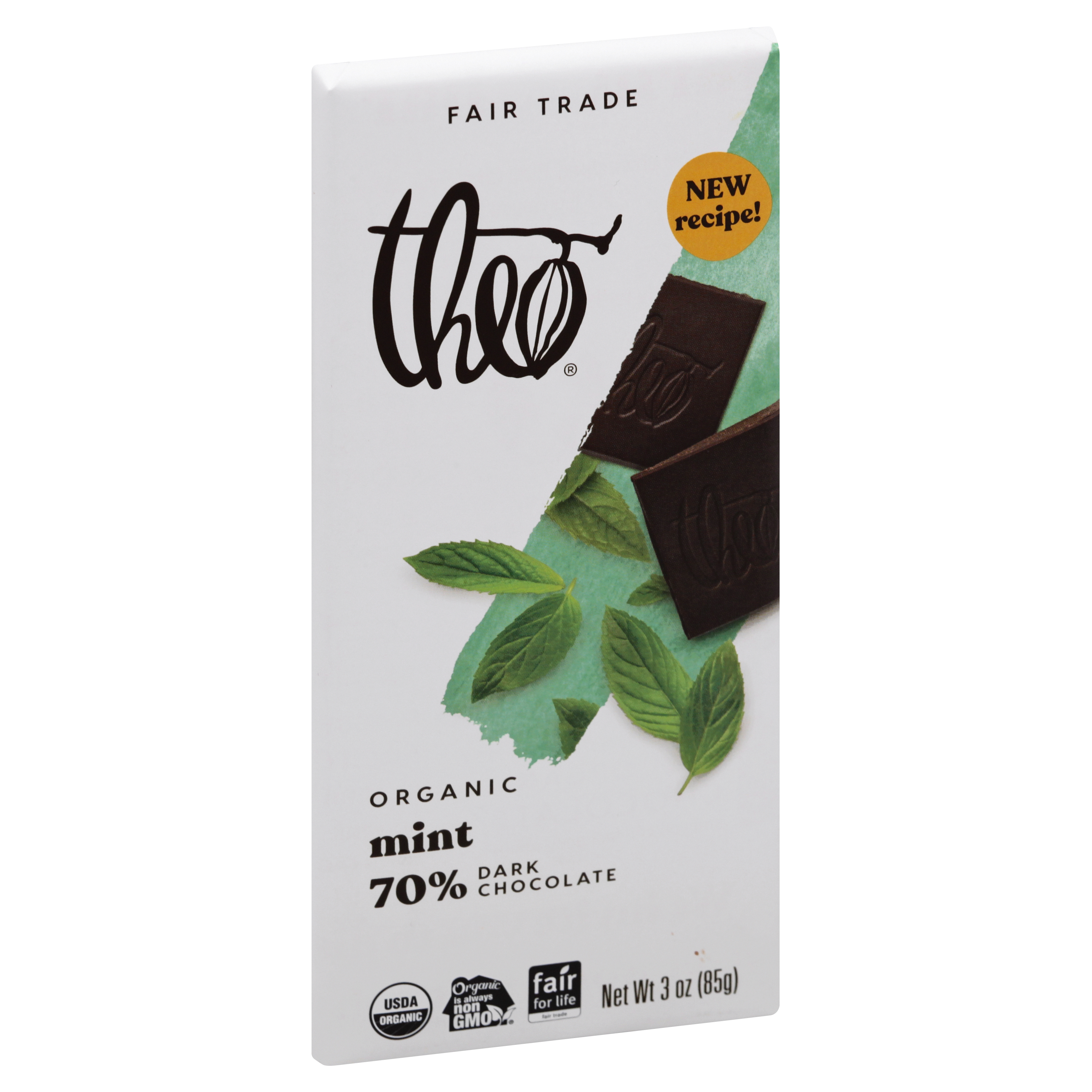 Theo Organic 70% Mint Dark Chocolate