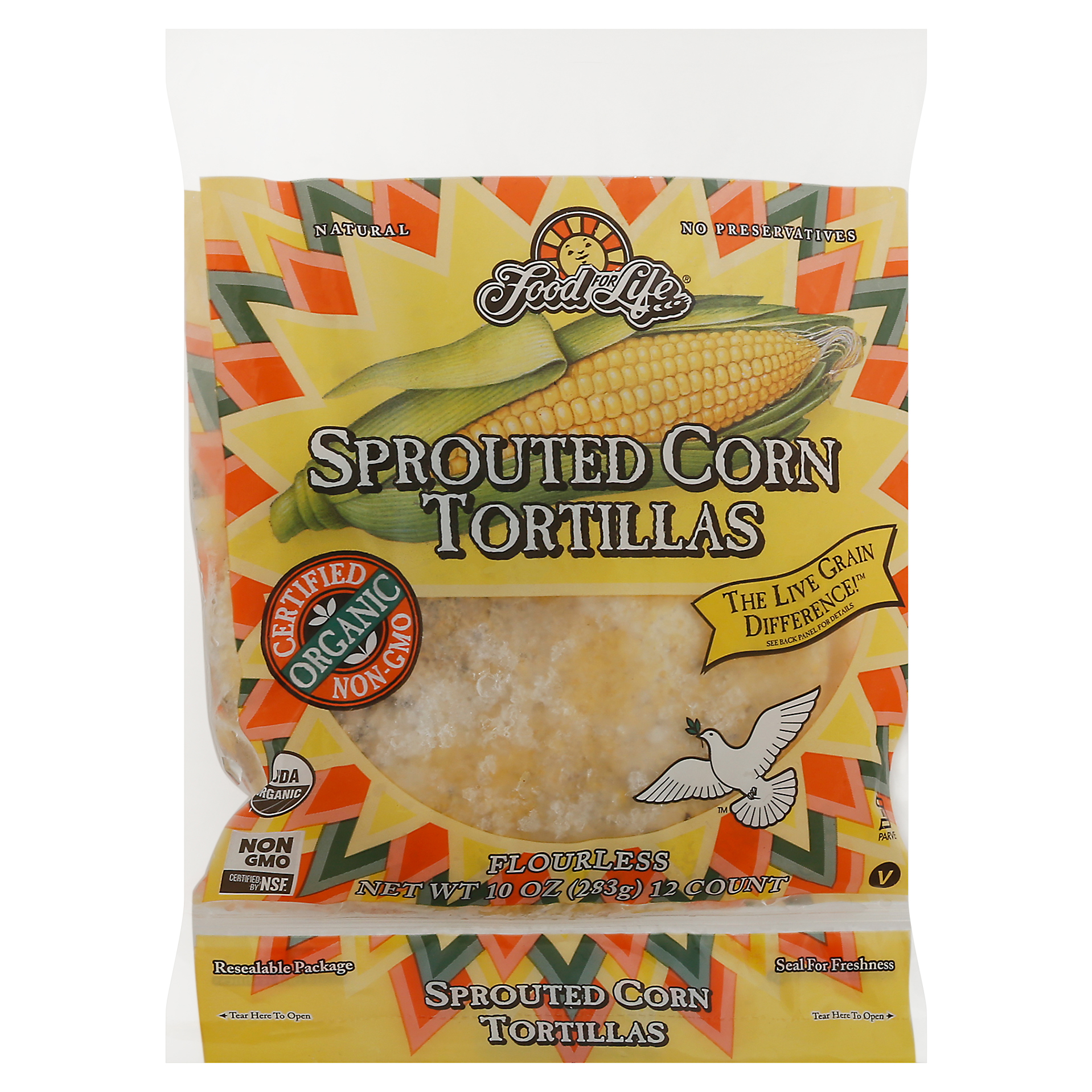 Food for Life Flourless Sprouted Corn Tortillas