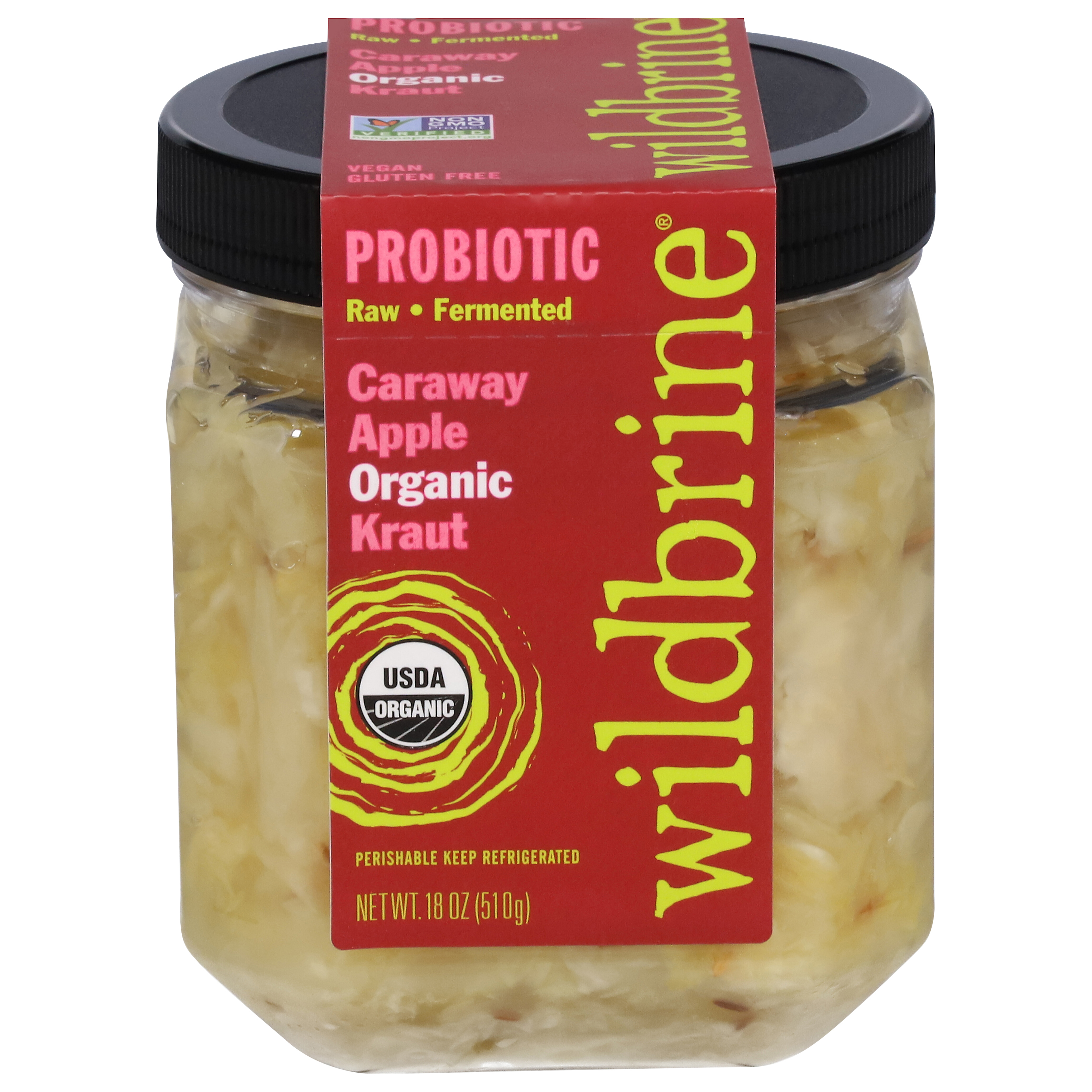Wildbrine Probiotic Organic Caraway Apple Kraut