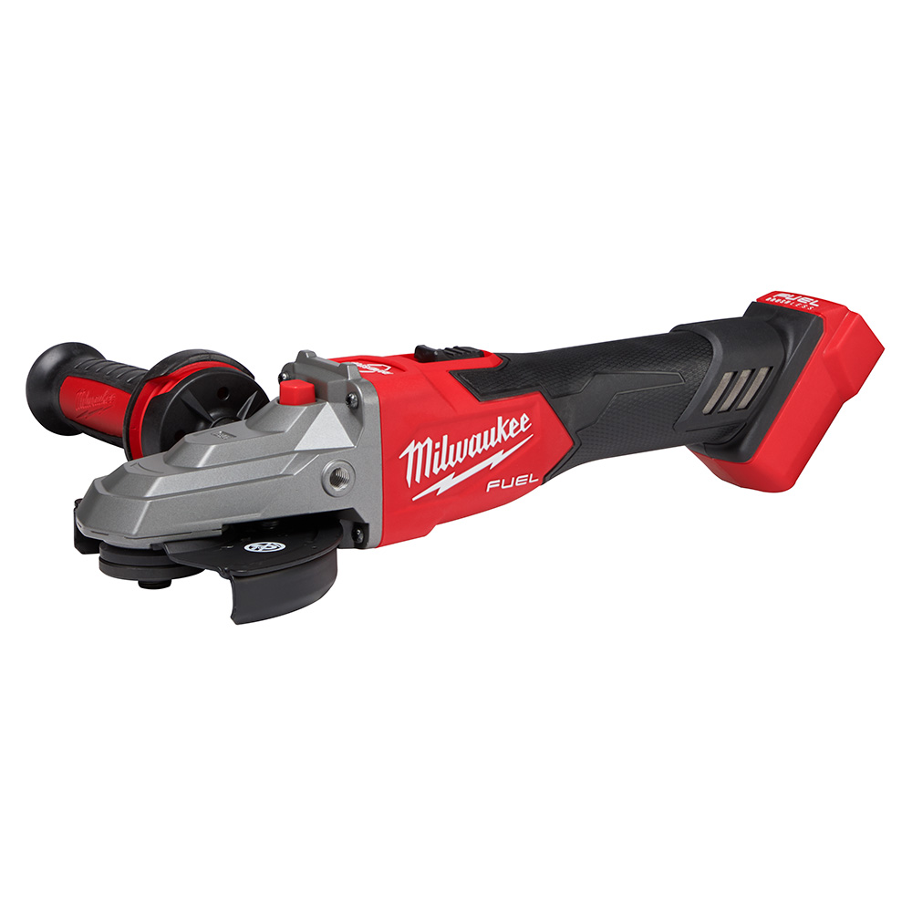 Product image for Milwaukee 2887-20 M18™ FUEL™ 5" Flathead Braking Grinder, Slide Switch Lock-On