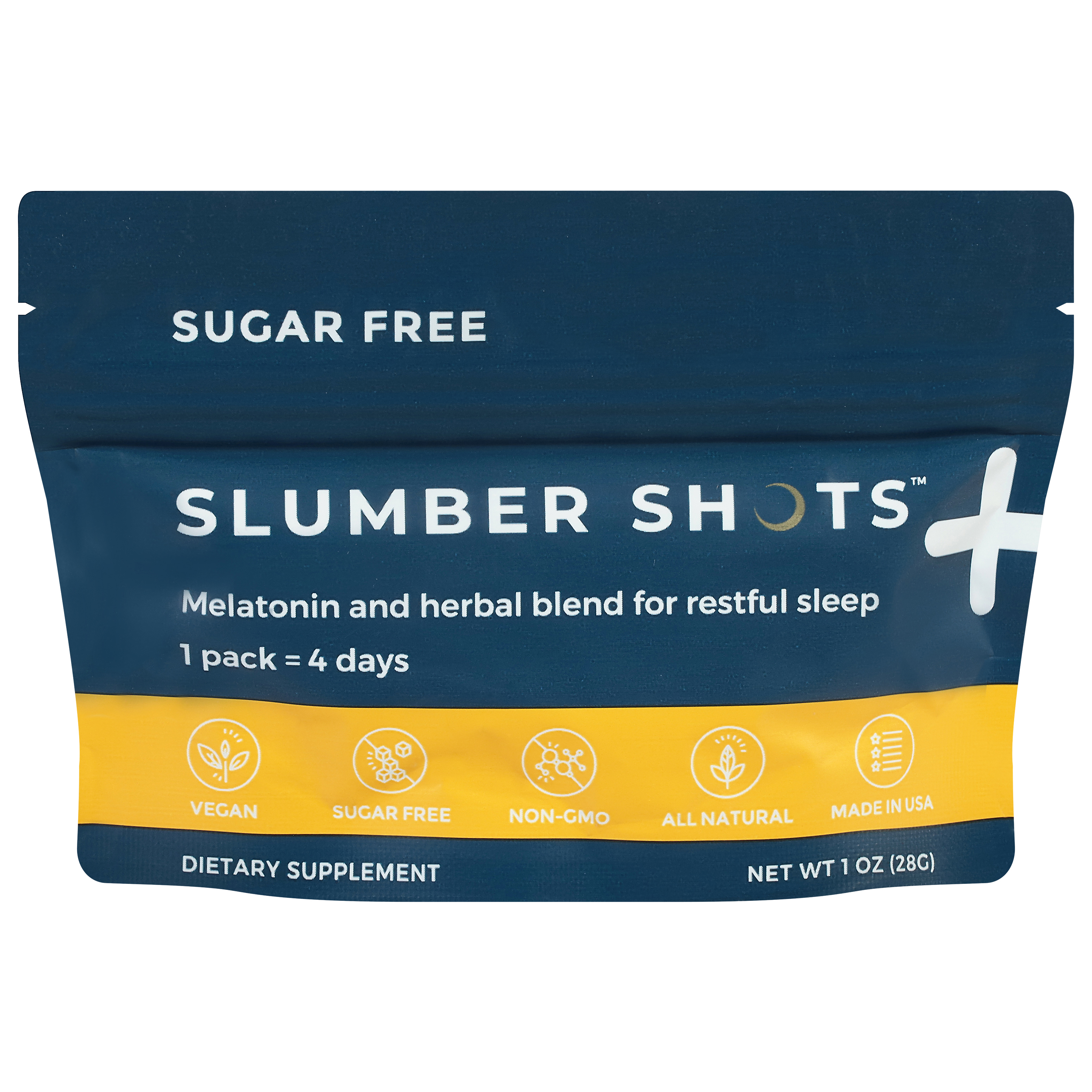 Slumber Shots Sugar Free Mango Flavor Melatonin and Herbal Blend
