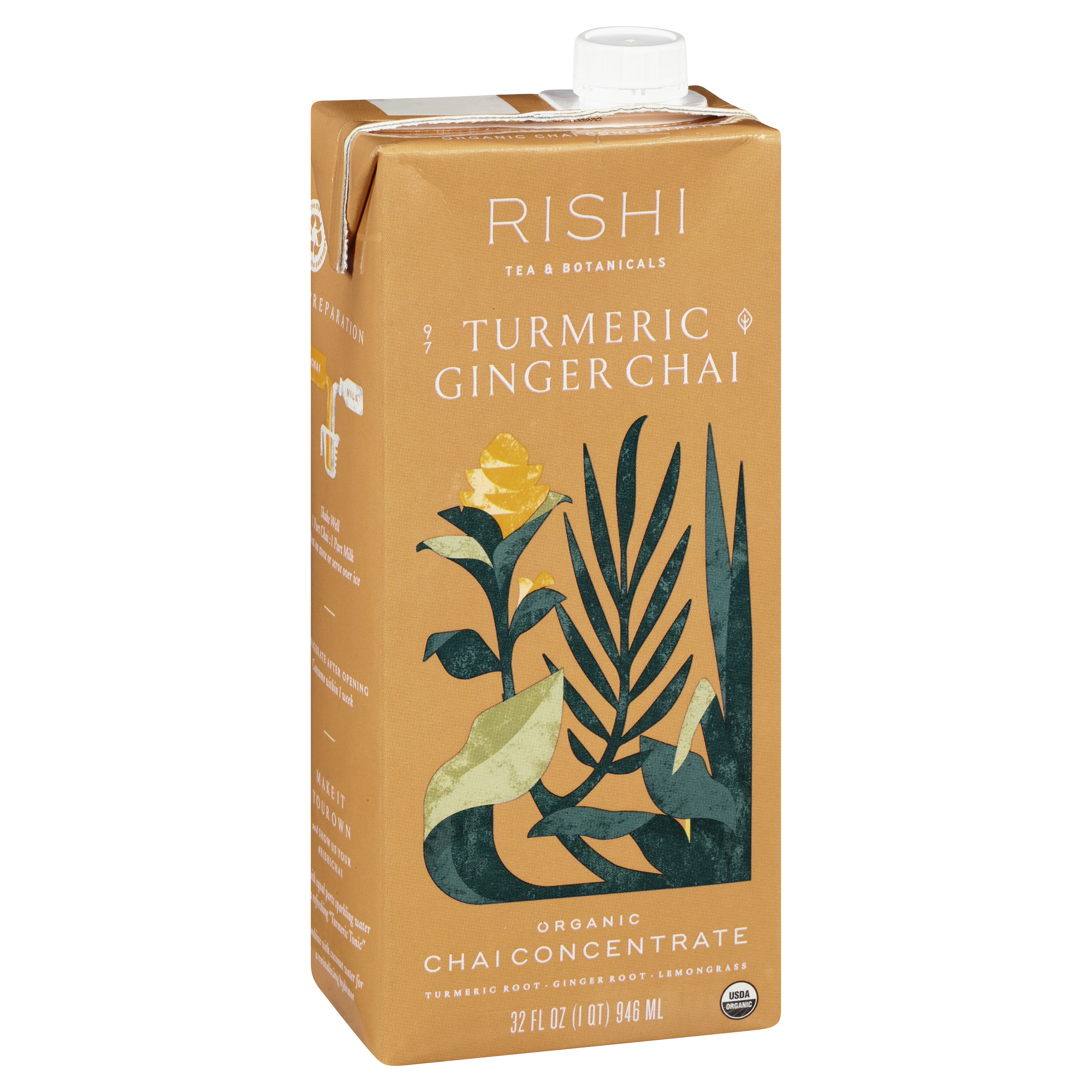 Rishi Organic Turmeric Ginger Chai Concentrate