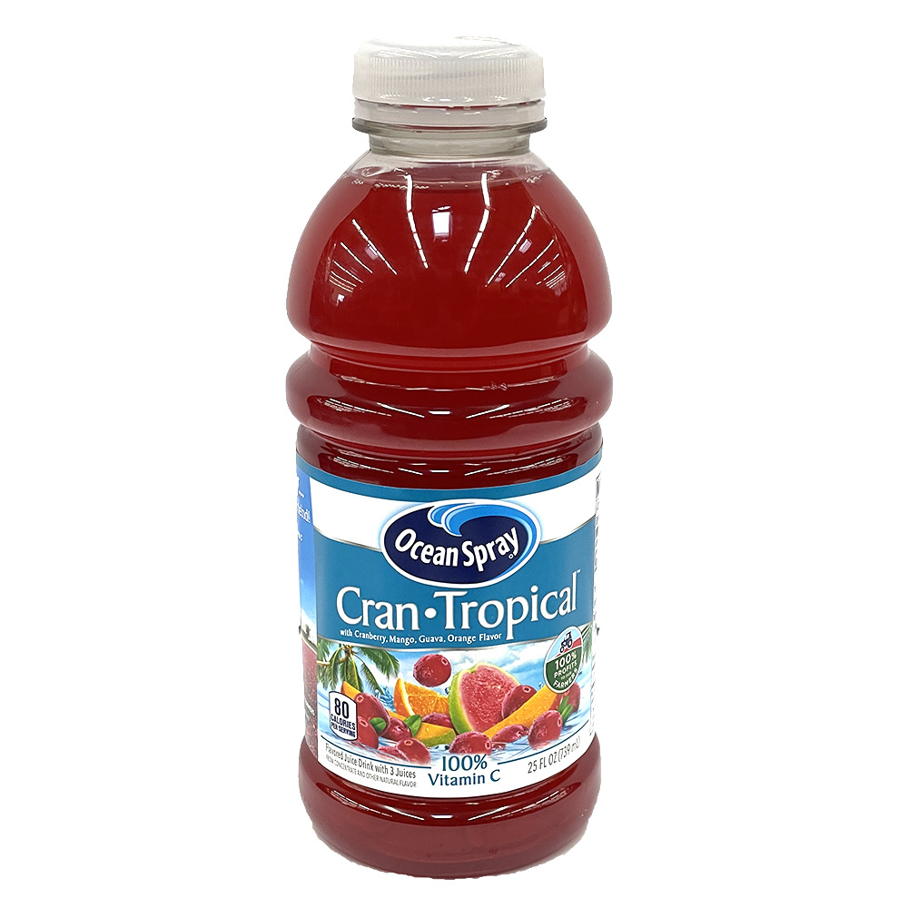 Ocean Spray Cranberry Tropical Juice 25 oz Bulk Case