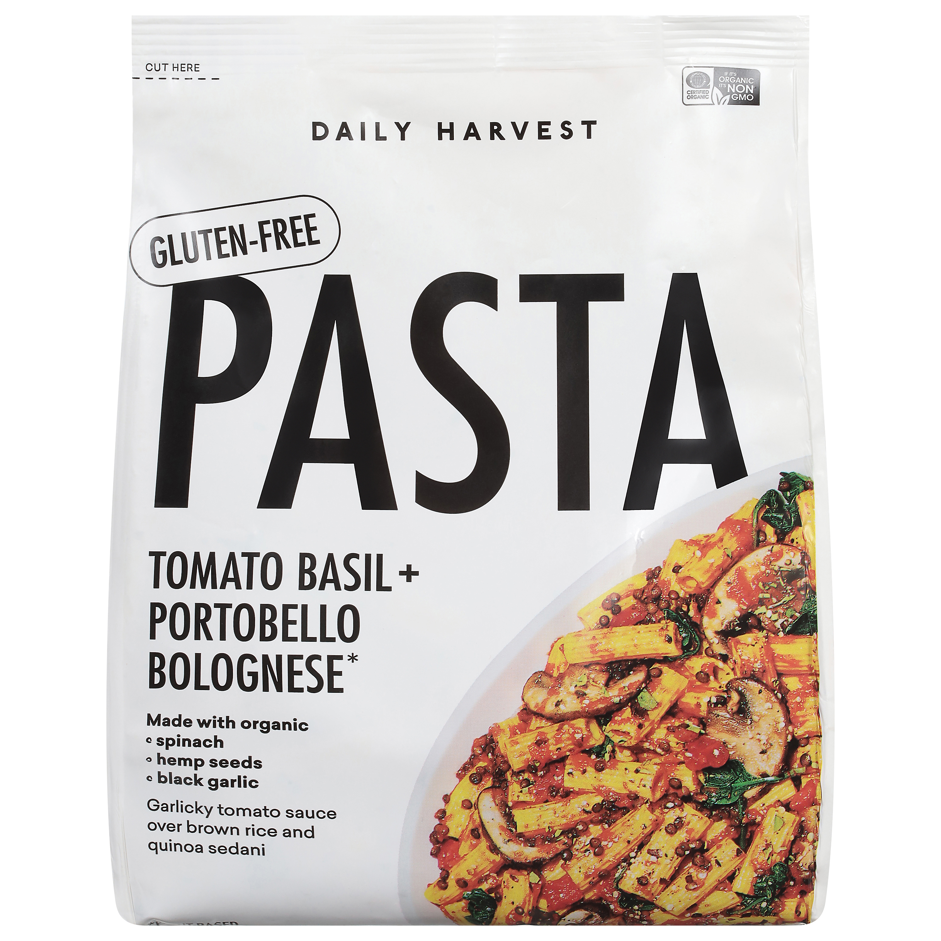 Daily Harvest  Gluten-Free Tomato Basil + Portobello Bolognese Pasta