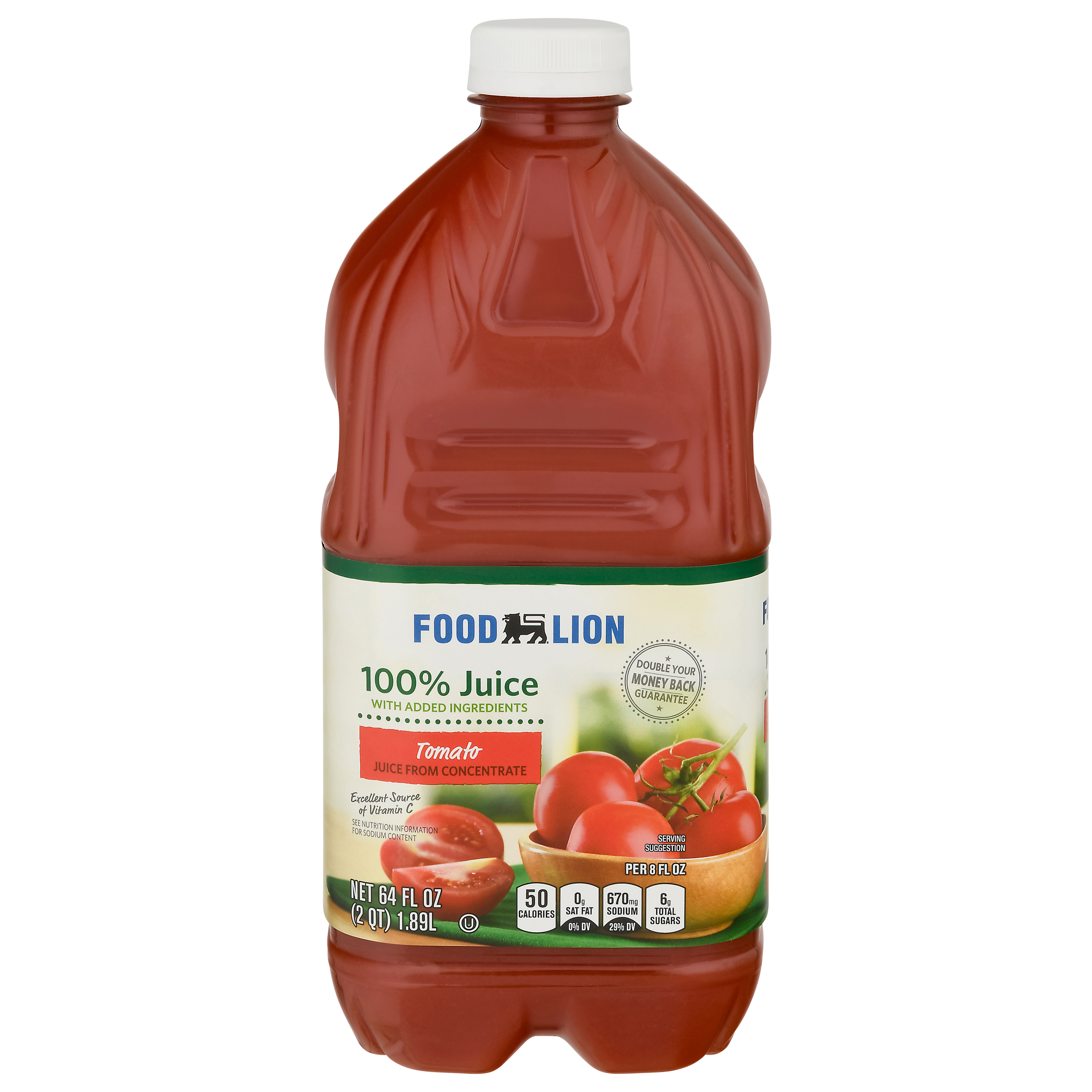 Food Lion Tomato 100 Juice with Added Ingredients 64 fl oz