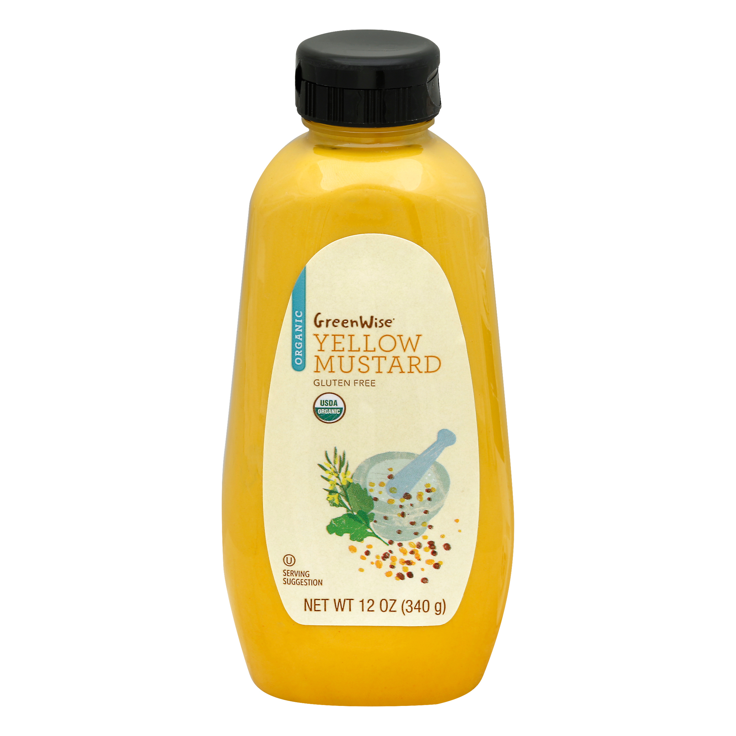 GreenWise Organic Yellow Mustard 12 oz BOTTLE