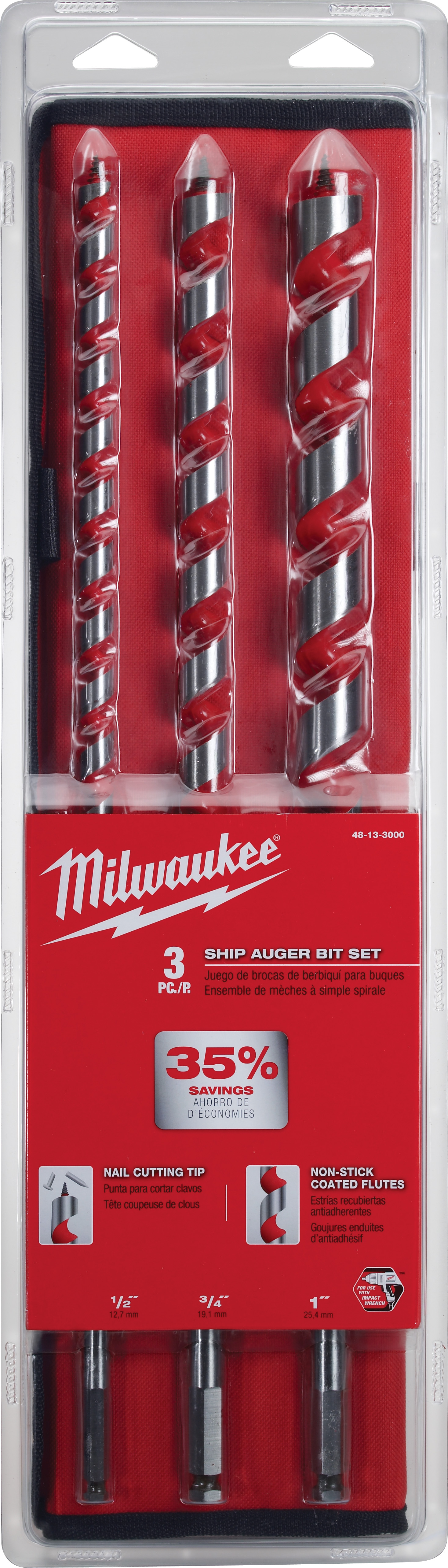 Milwaukee auger bit set sale