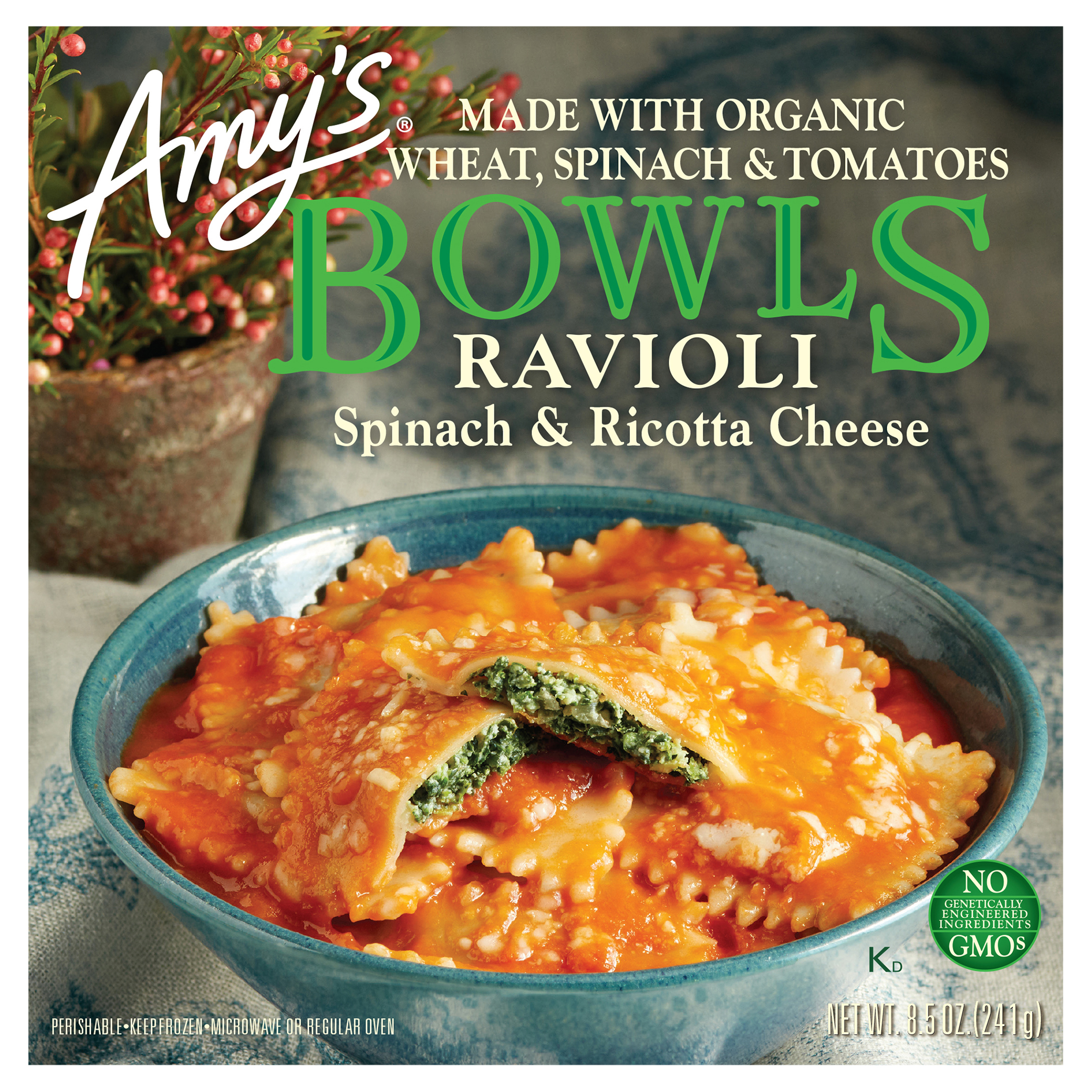 Spinach Ravioli Bowl