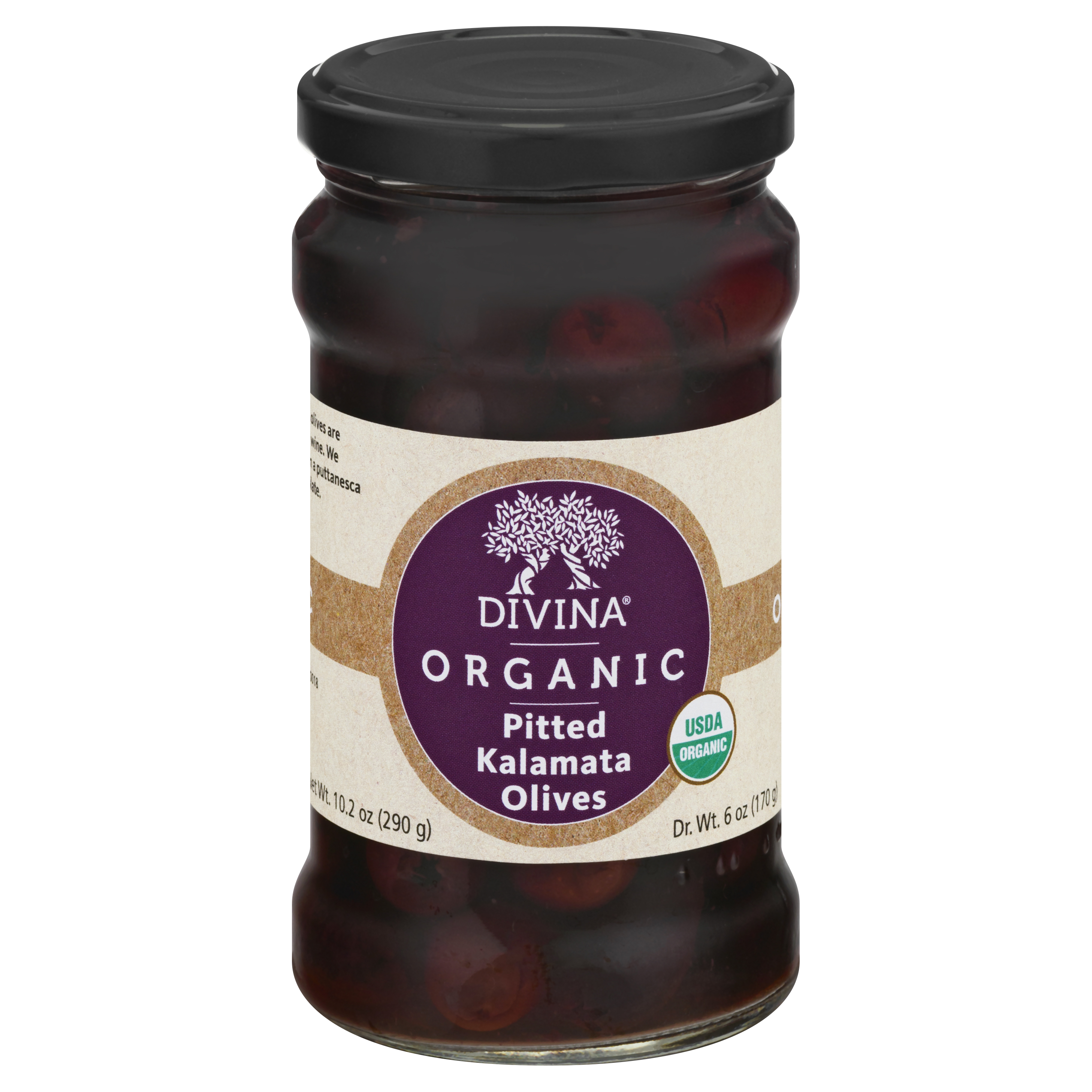 Divina Organic Pitted Kalamata Olives