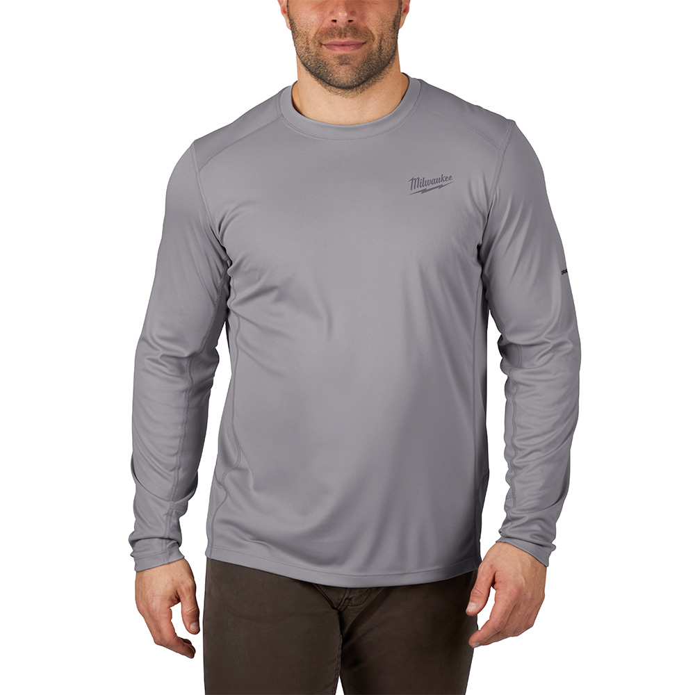 WORKSKIN Lightweight Performance Shirt - Long Sleeve - Gray L