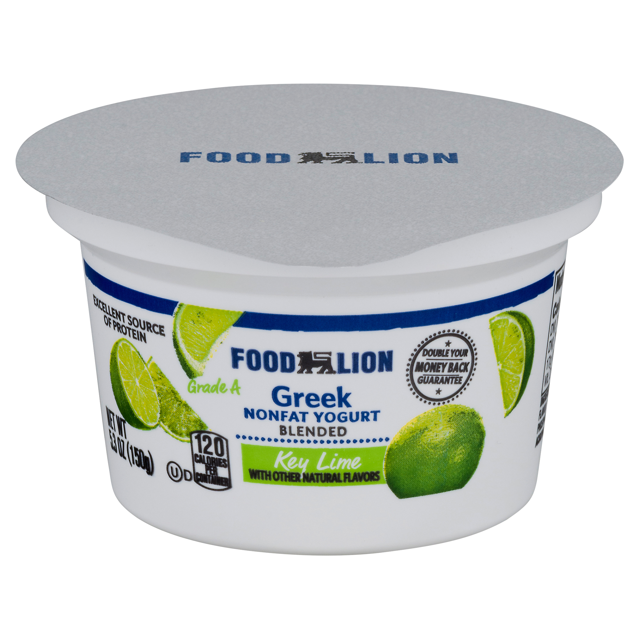 Food Lion Greek Nonfat Key Lime Yogurt 5.3 oz Cup\tub