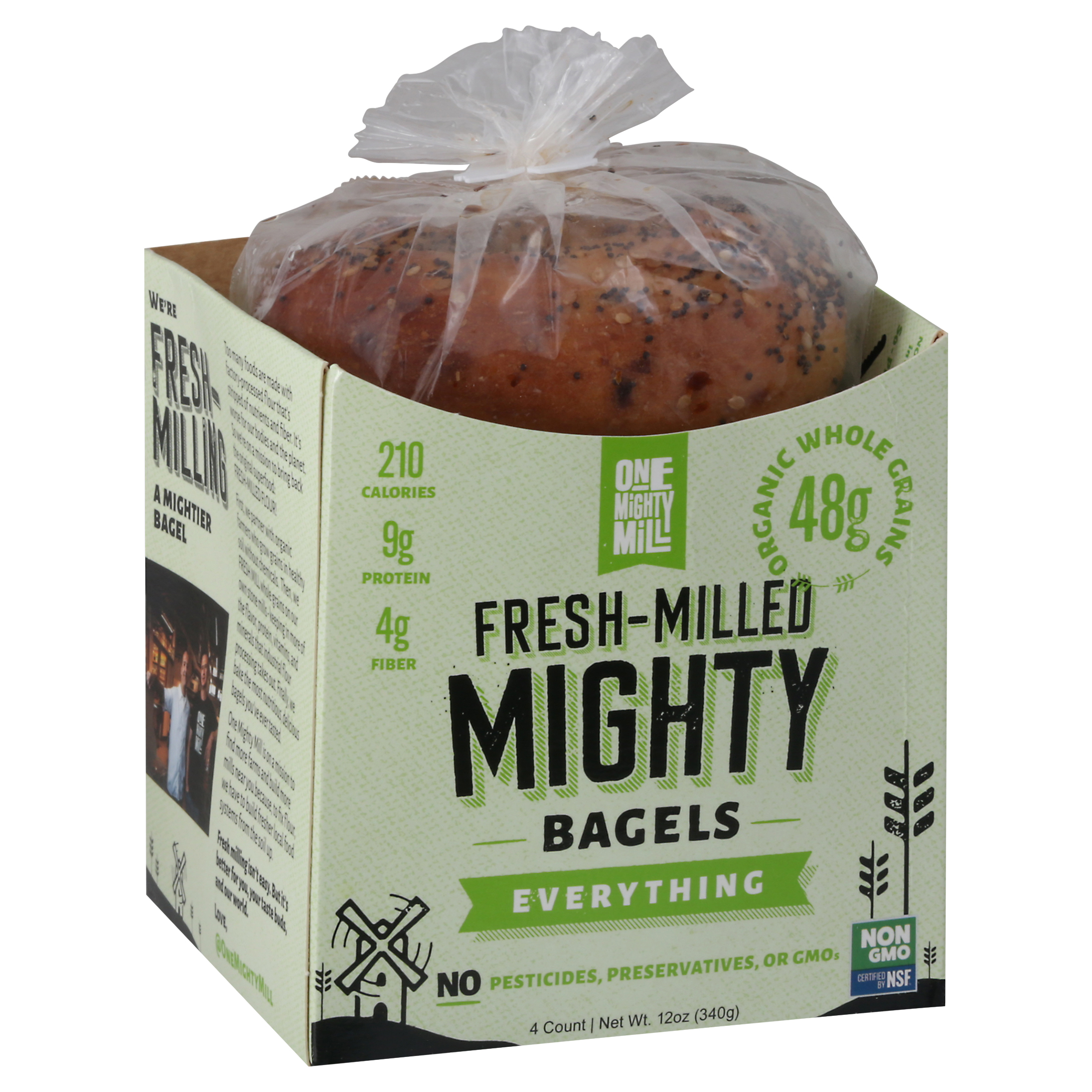 One Mighty Mill Fresh Milled Everything Mighty Bagels