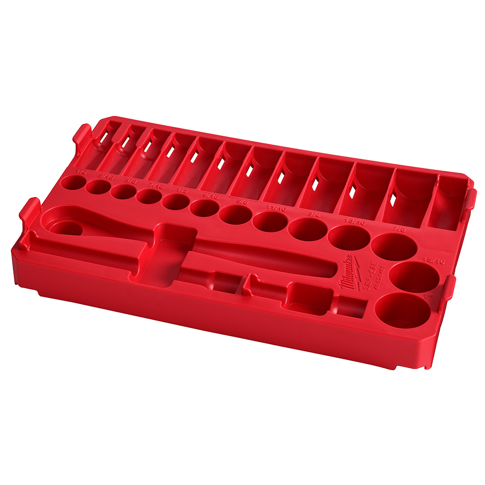 3/8 in. 28 Pc. Ratchet and Socket Set in PACKOUT™ - SAE Tray Image