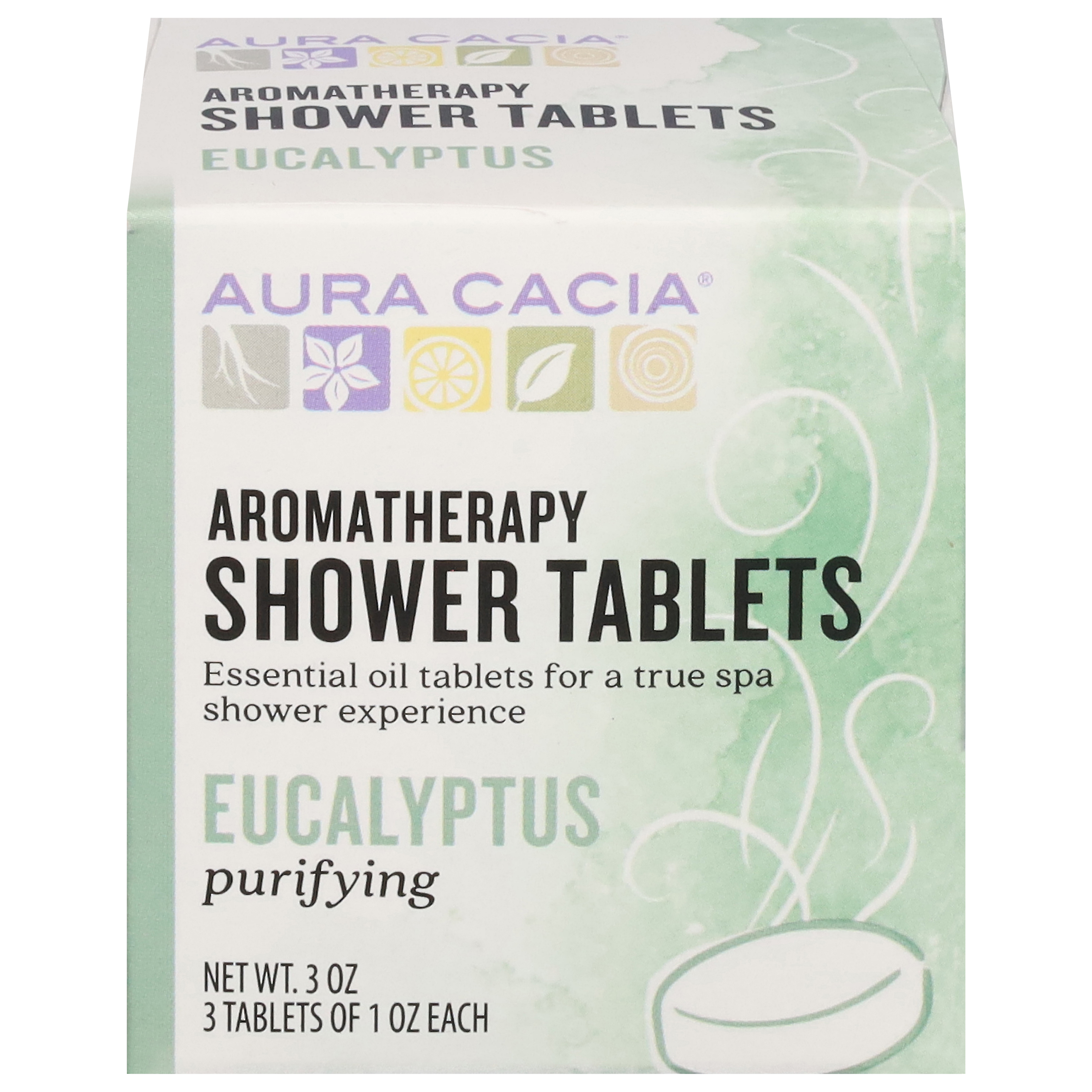 Aura Cacia Purifying Aromatherapy Eucalyptus Shower Tablets