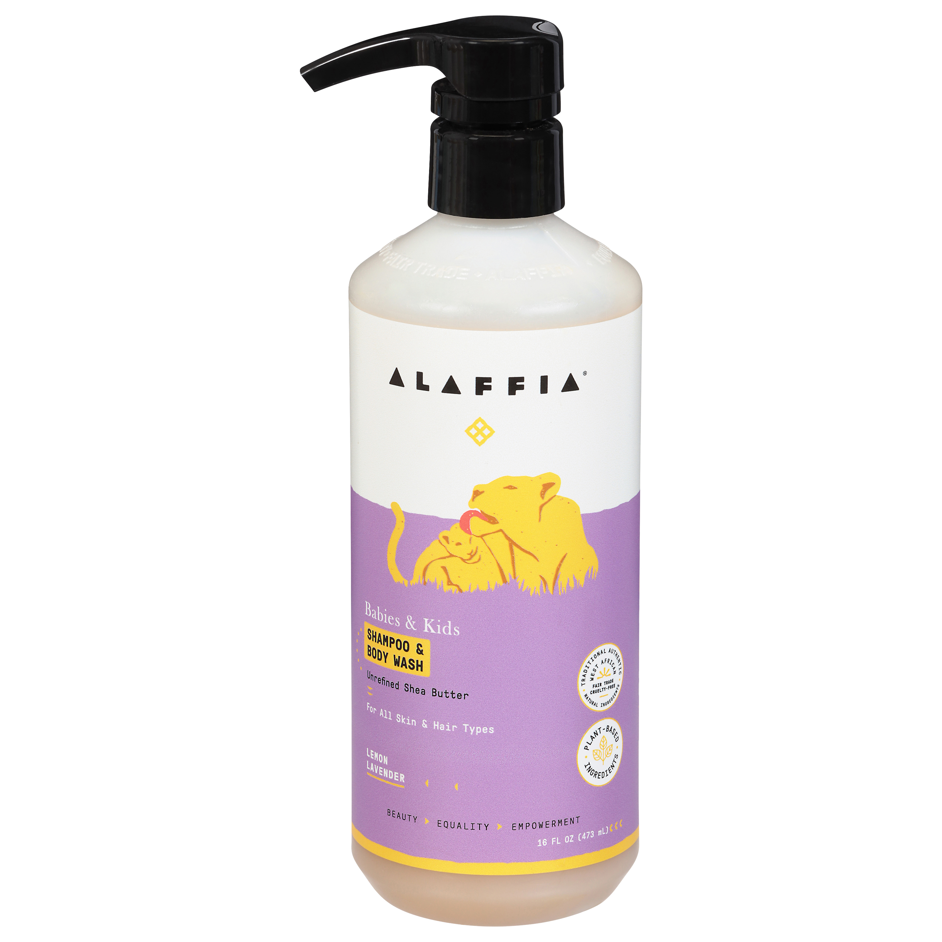 Alaffia Babies & Kids Lemon Lavender Shampoo & Body Wash