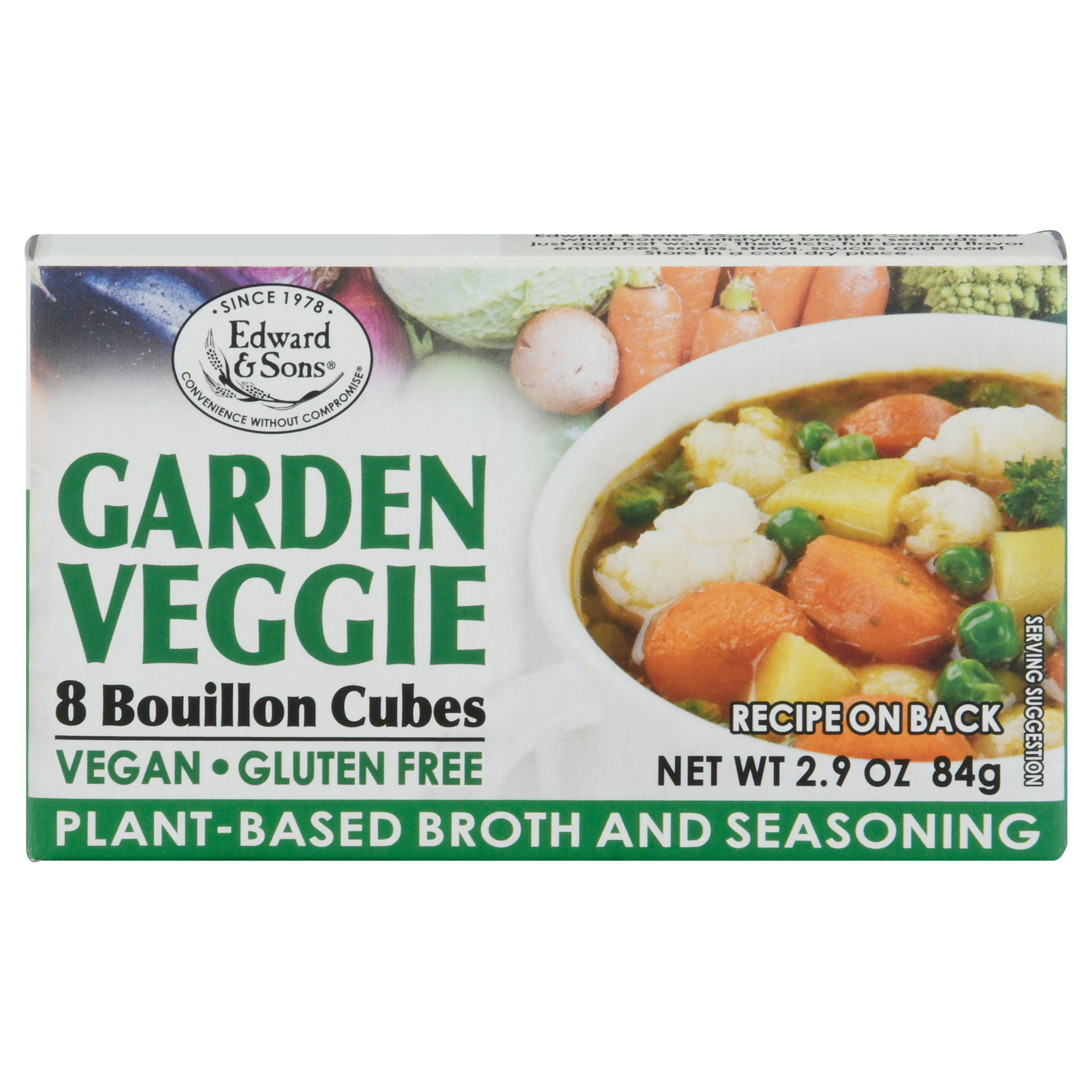 Edward & Sons Garden Veggie Bouillon Cubes