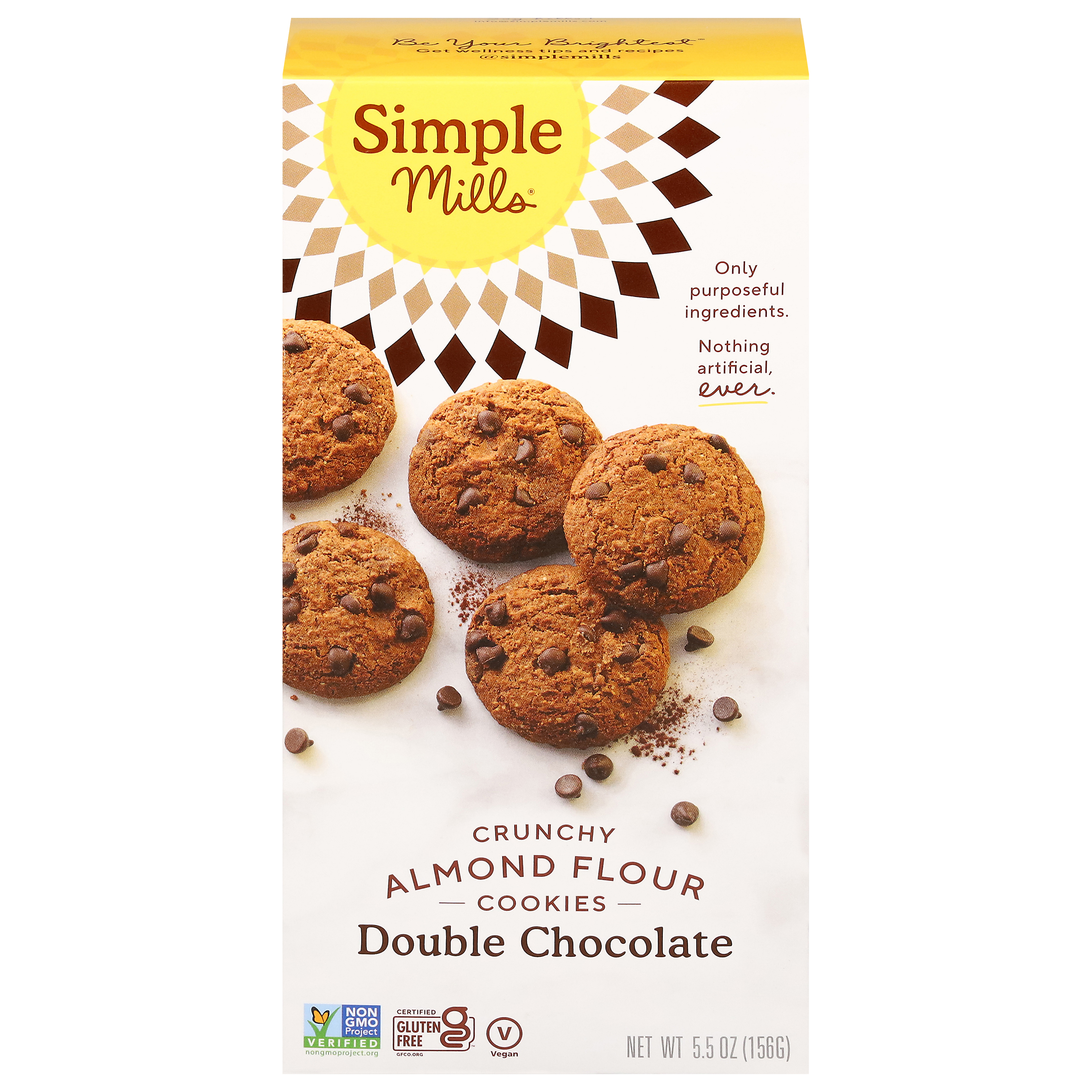 Simple Mills Crunchy Almond Flour Double Chocolate Cookies