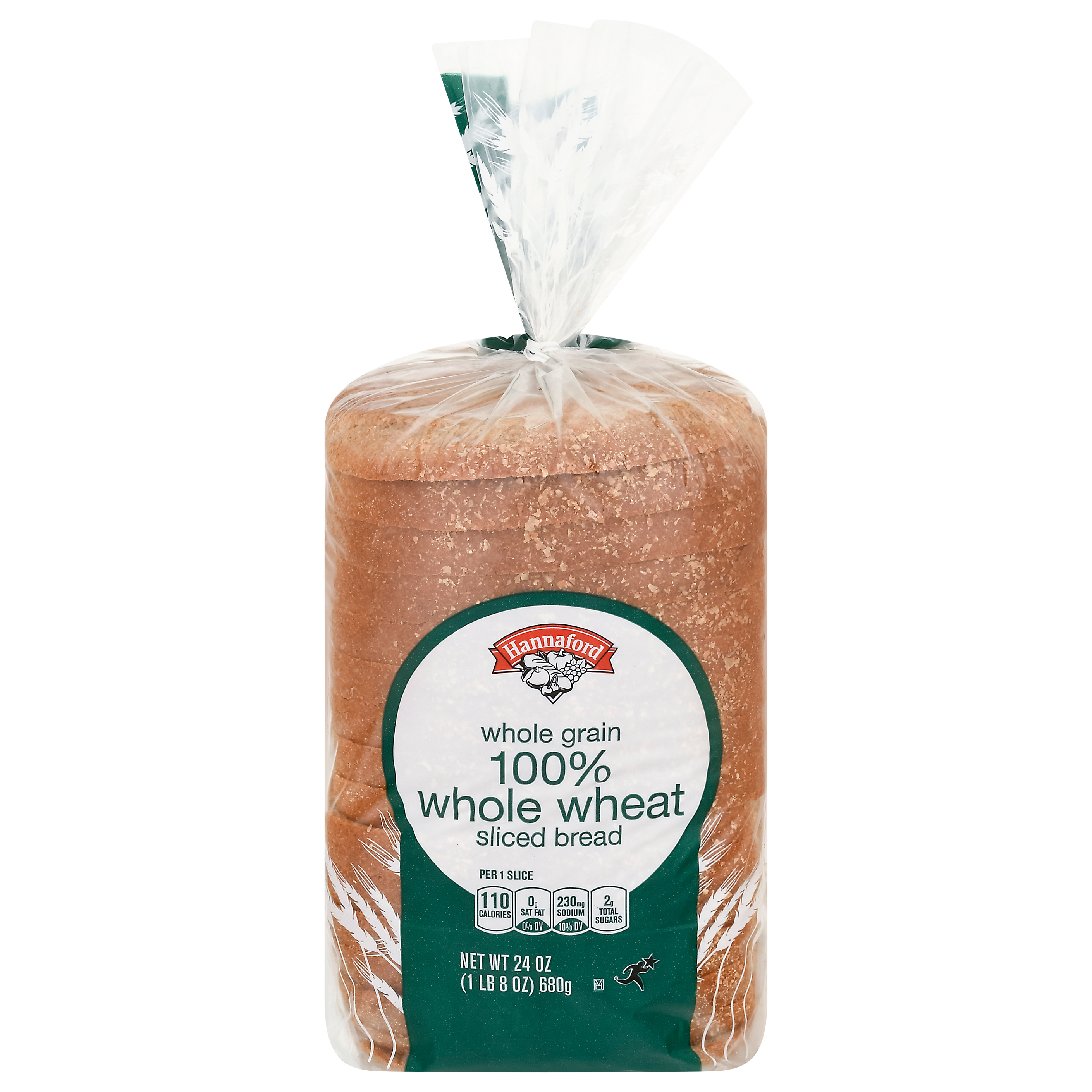 Hannaford Whole Grain 100 Whole Wheat Sliced Bread 24 oz