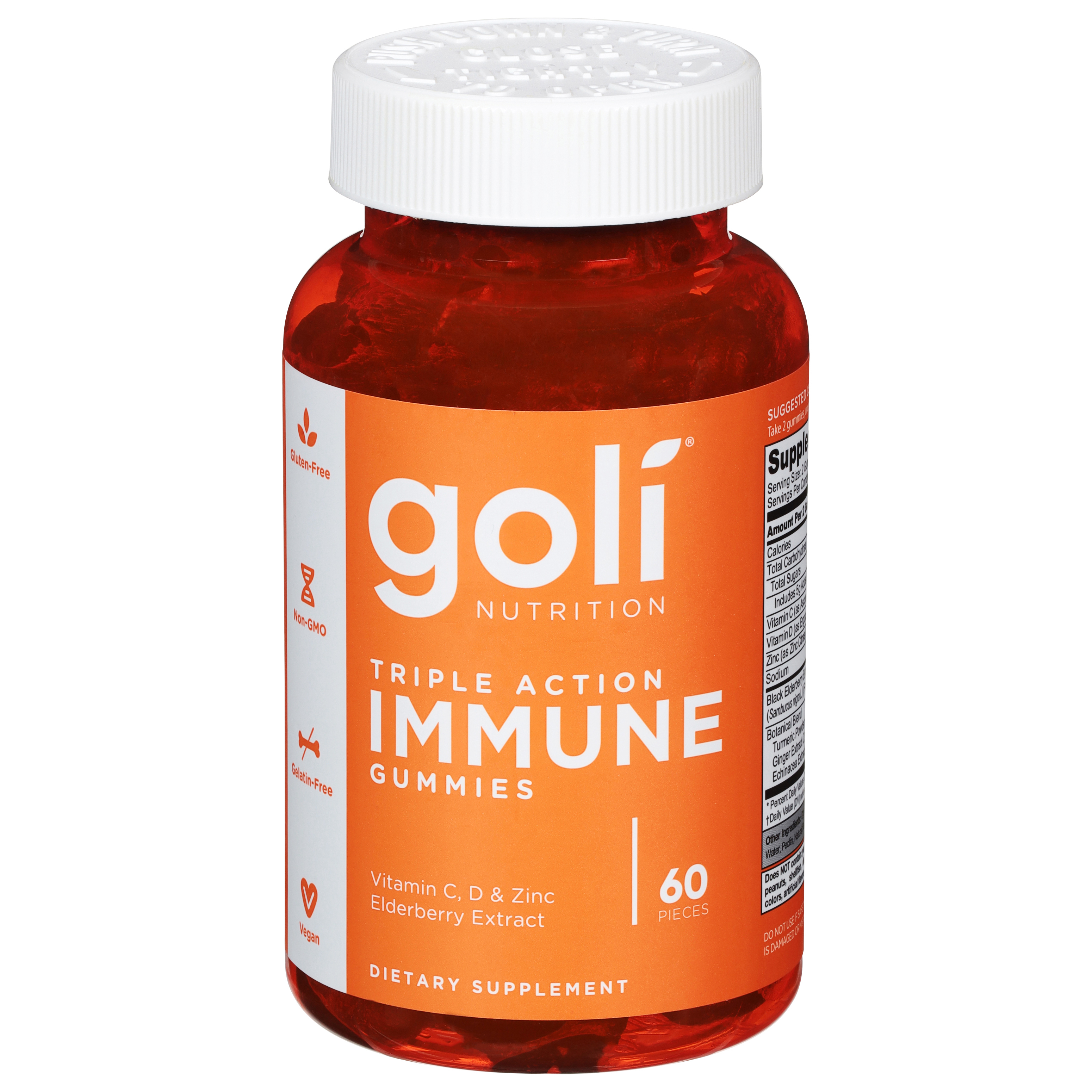 Goli Nutrition Triple Action Immune 60 Gummies