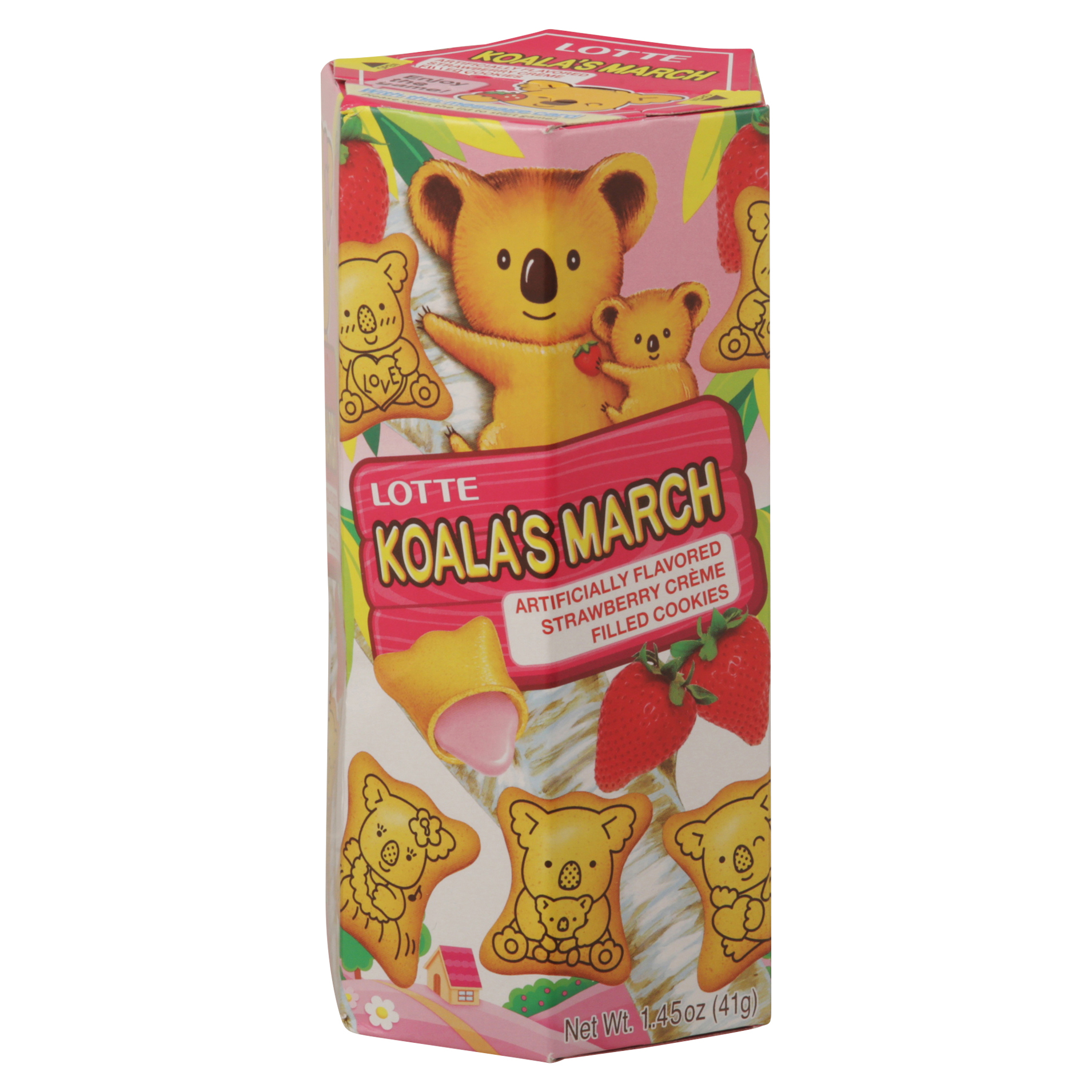 Lotte Koala's March Strawberry Creme Filled Cookie