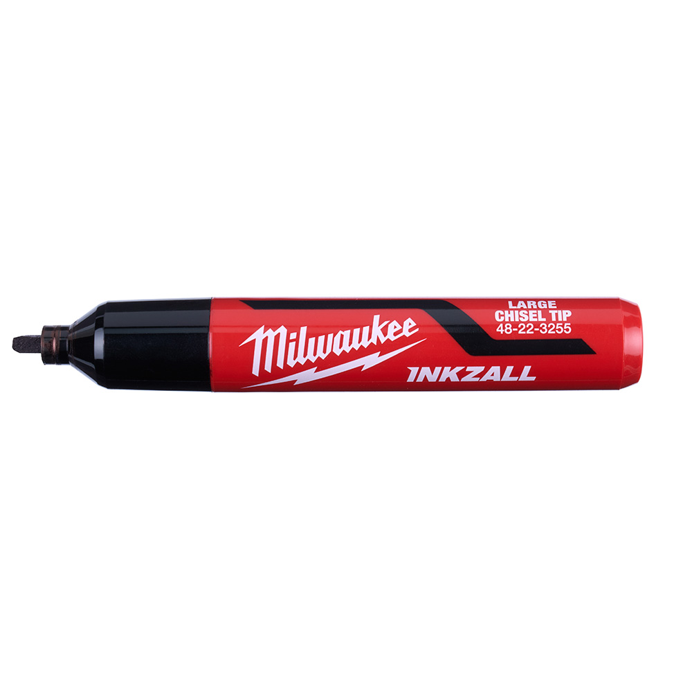 Marqueur noir à grande pointe biseautée INKZALL™, 3 pièces