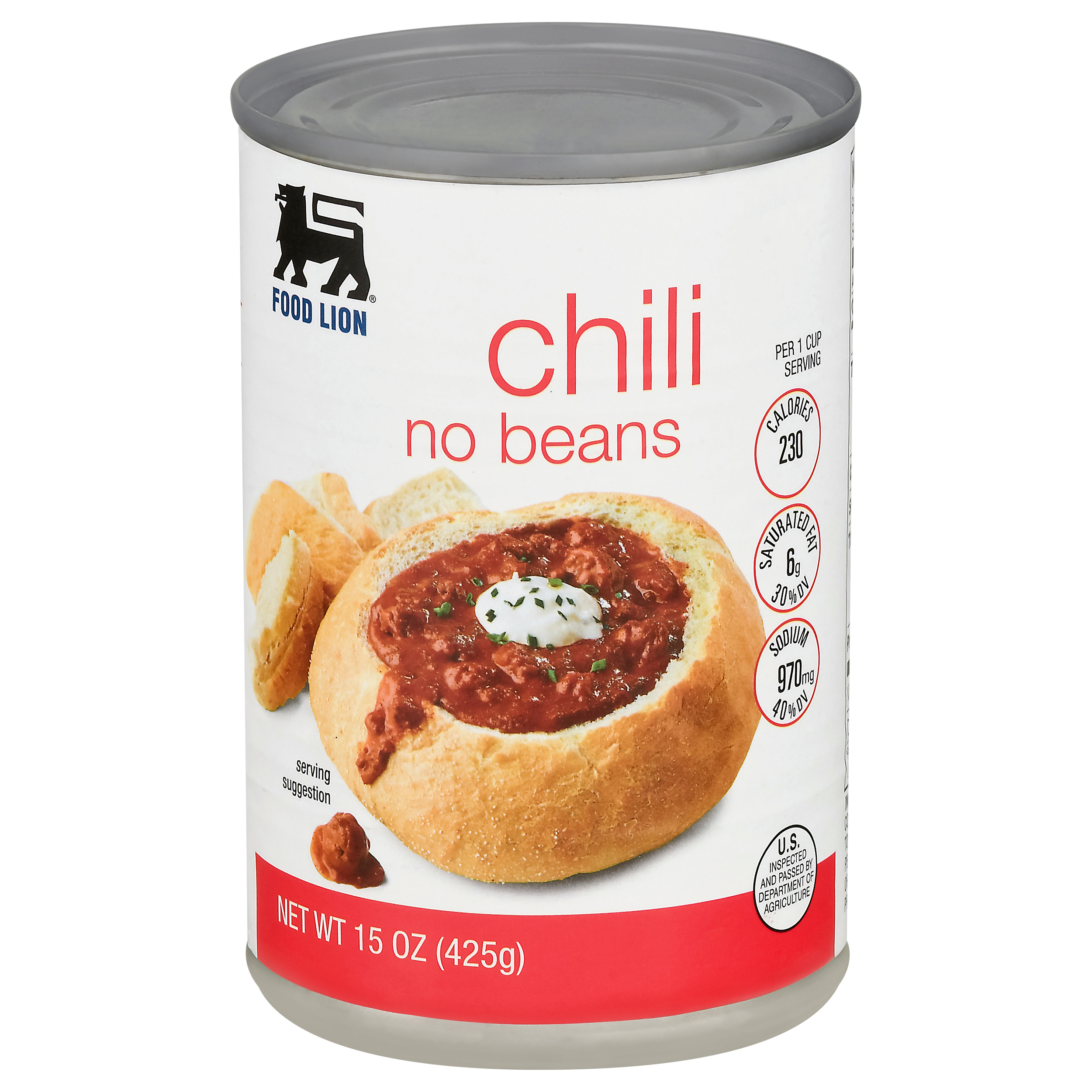 Food Lion No Beans Chili 15 oz