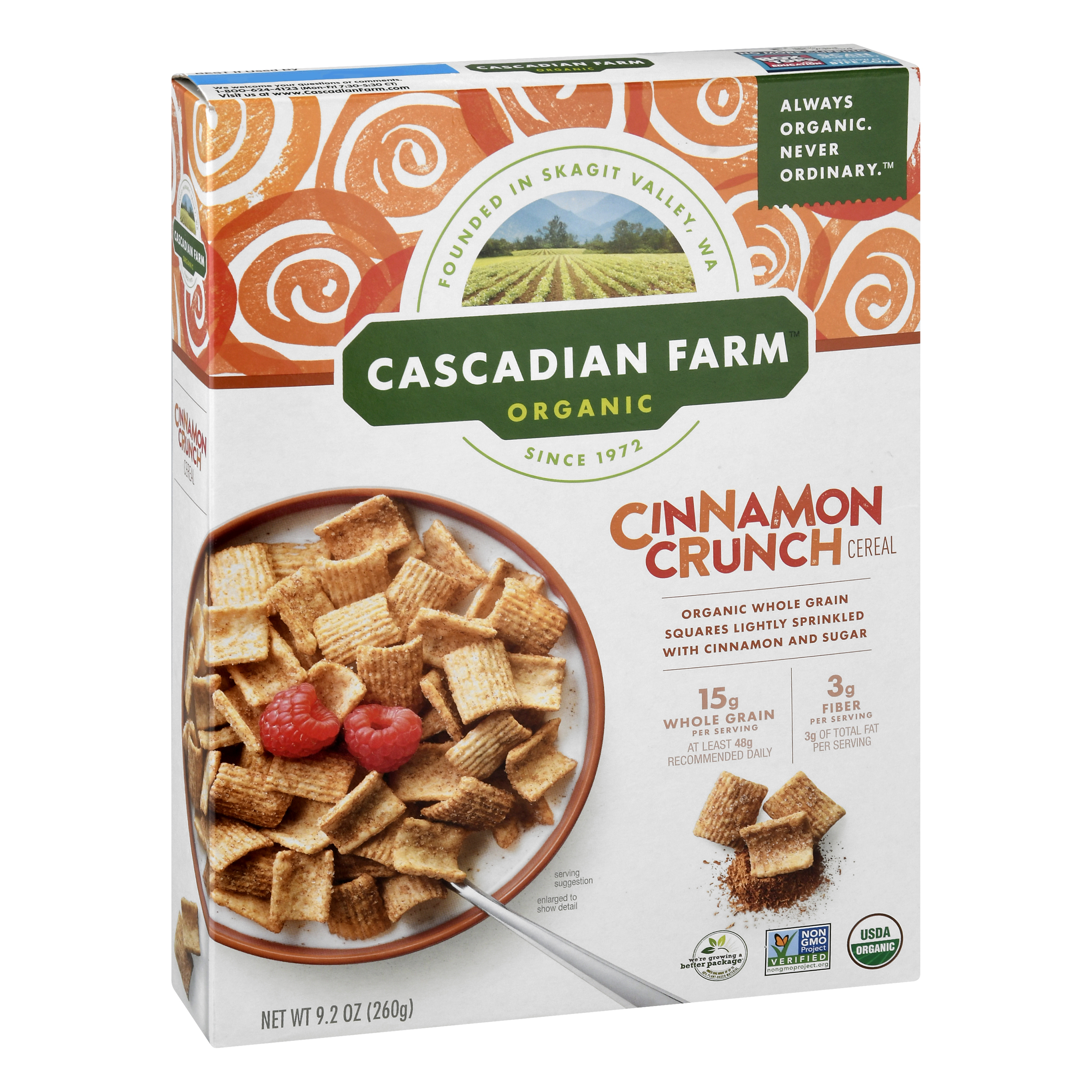 Cascadian Farm Organic Cinnamon Crunch Cereal