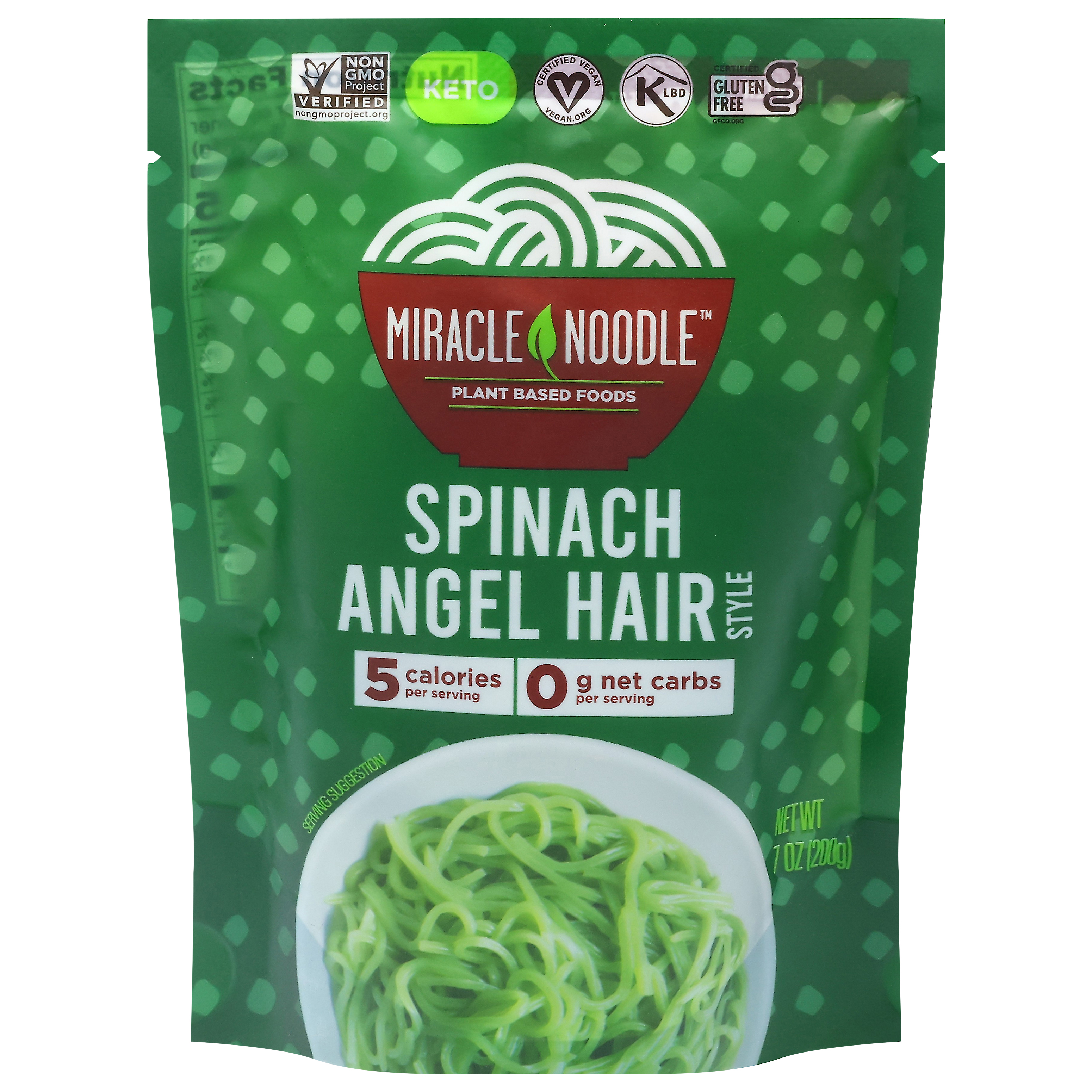Miracle Noodle Spinach Angel Hair Style