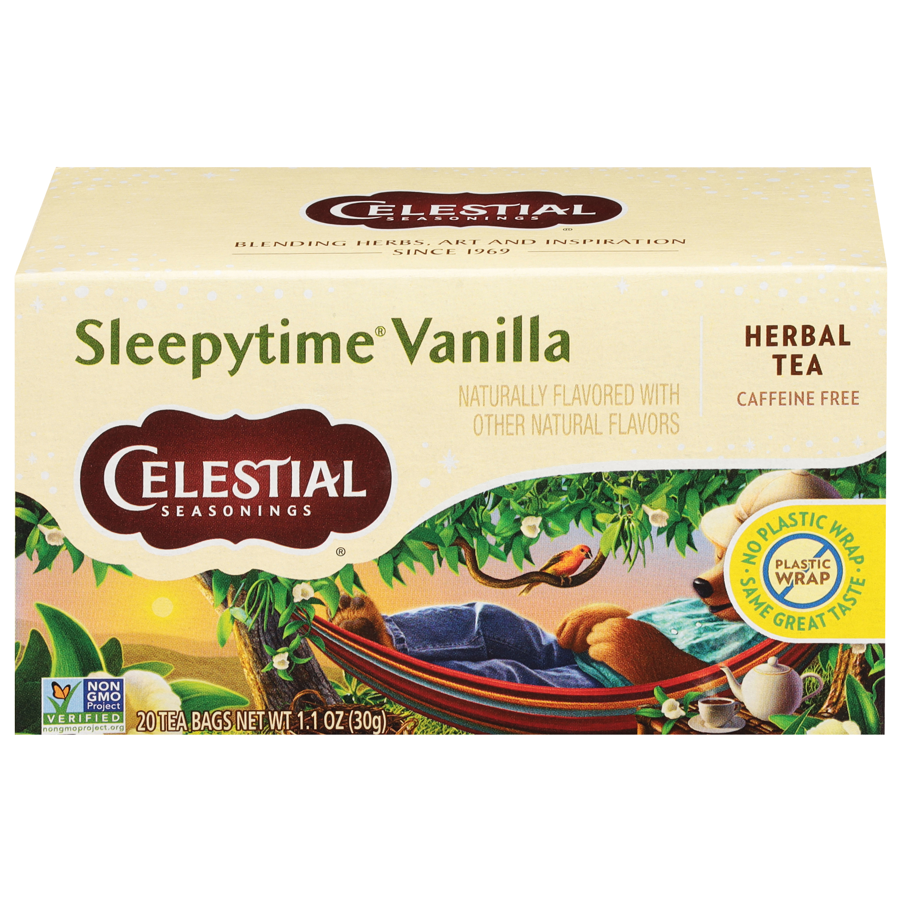 Celestial Seasonings Sleepytime Caffeine Free Vanilla Herbal Tea 20 Tea Bags