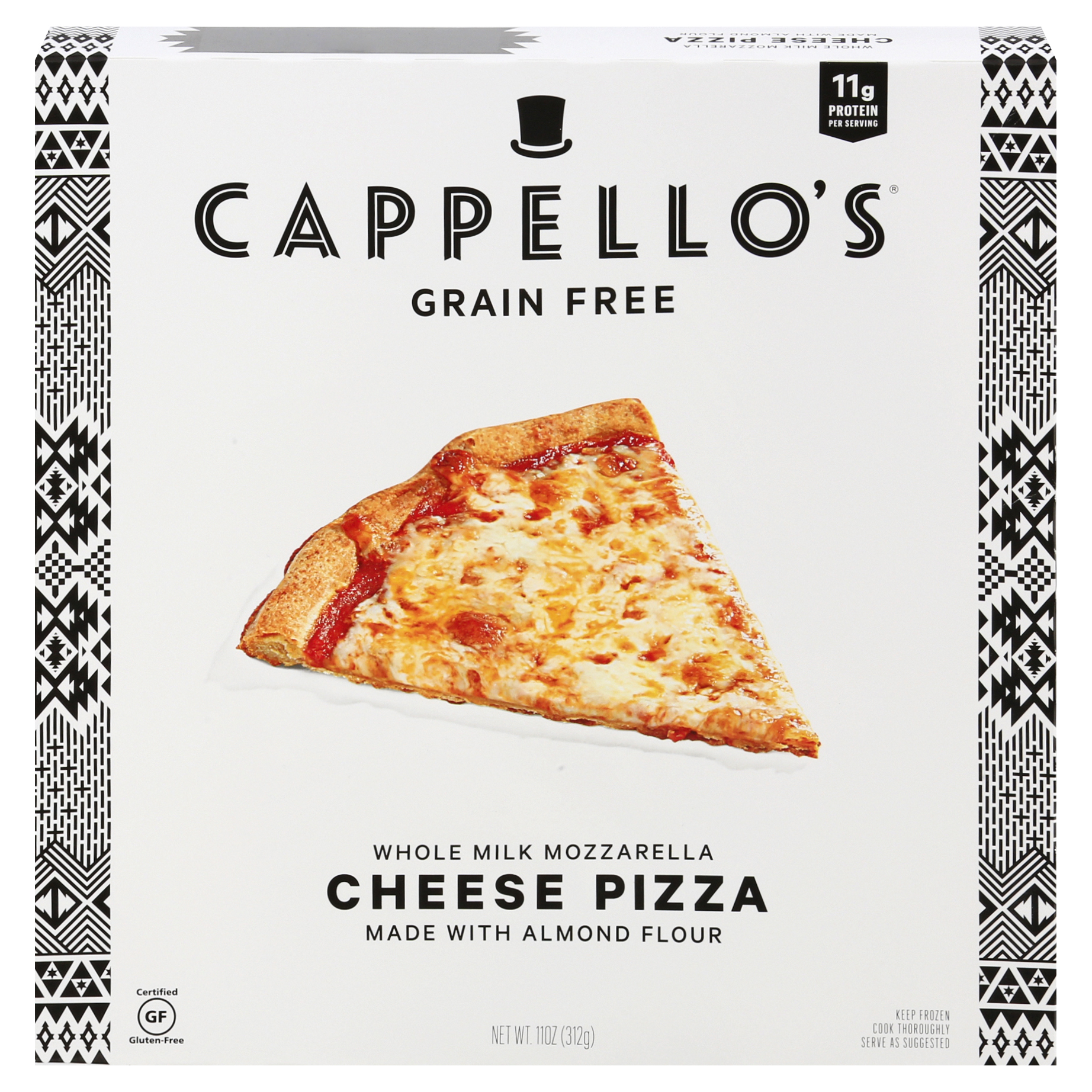 Cappello's Grain Free Cheese Pizza