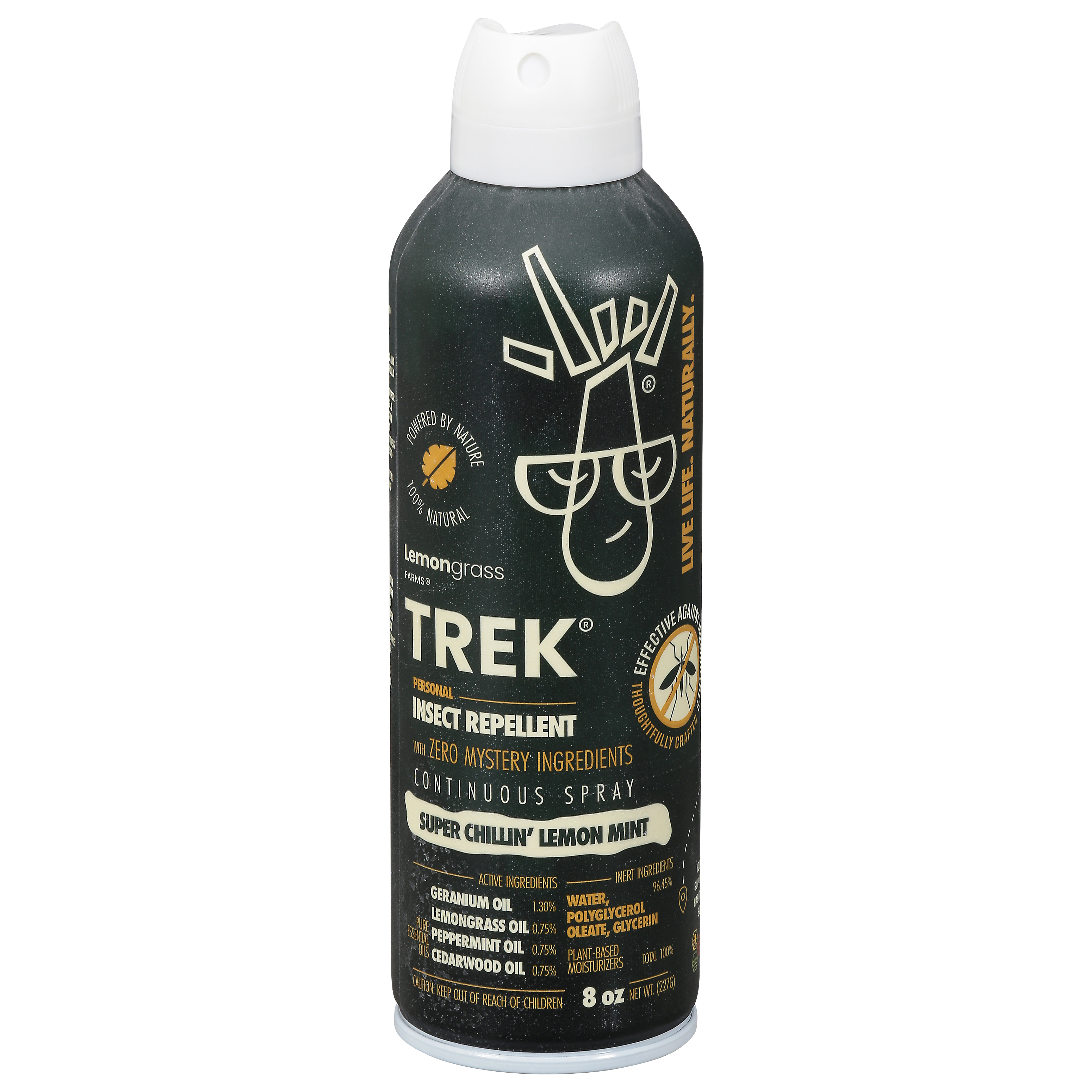 Lemongrass Farms Trek Spray Super Chillin' Lemon Mint Personal Insect Repellent