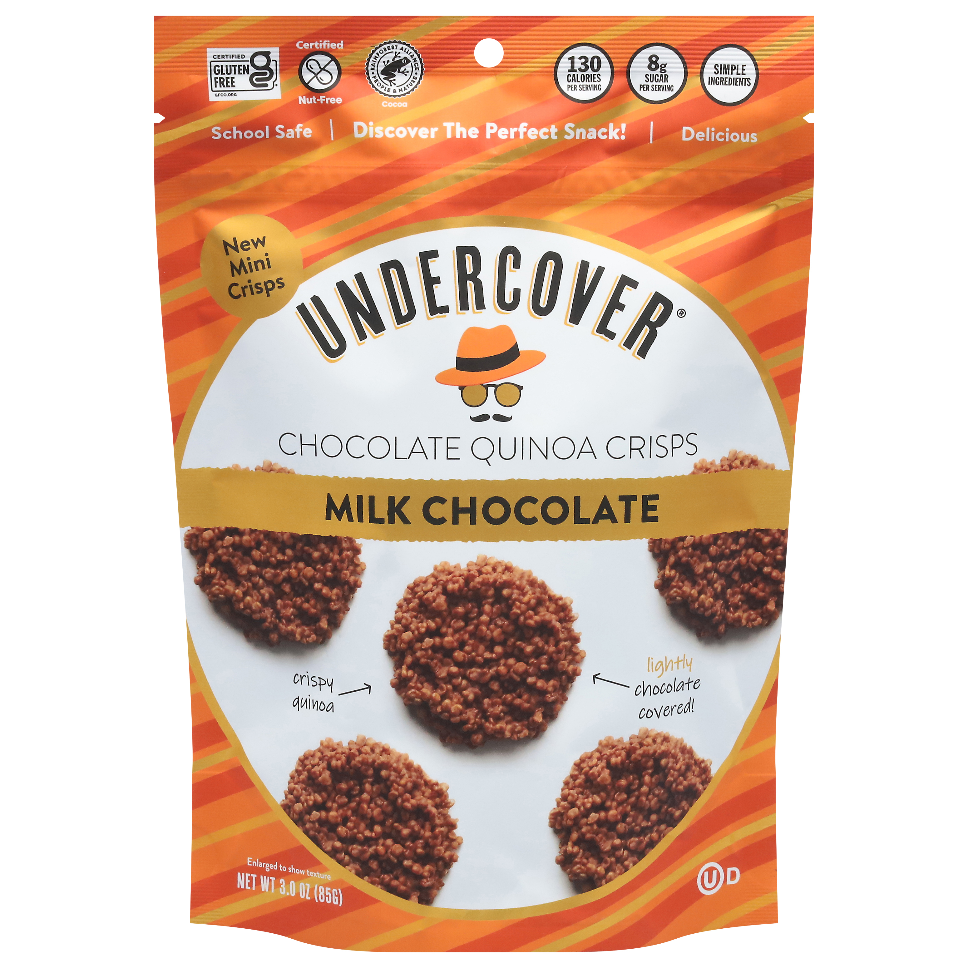 Undercover Milk Chocolate Chocolate Quinoa Crisps Mini