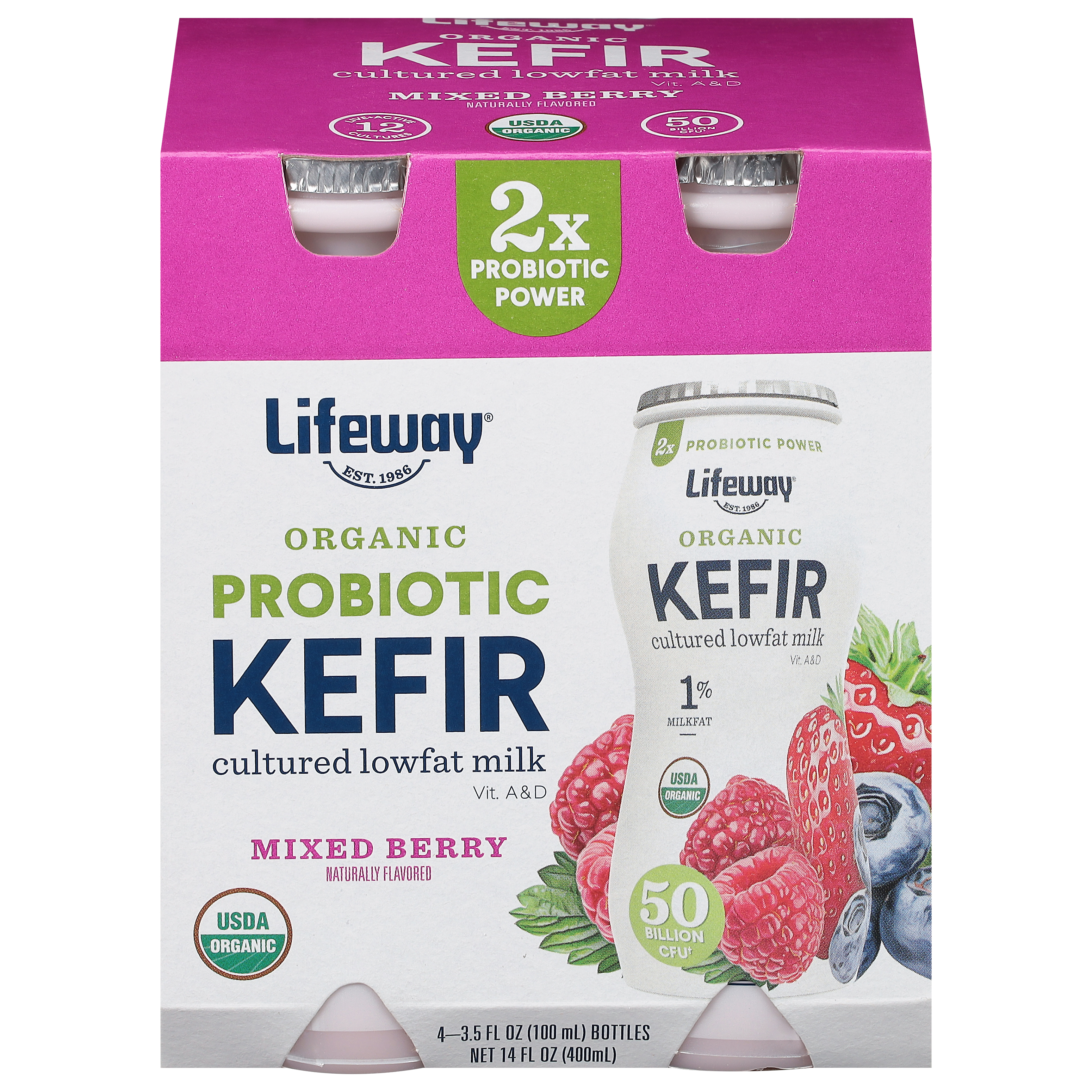 Lifeway Probiotic Organic Mixed Berry Kefir