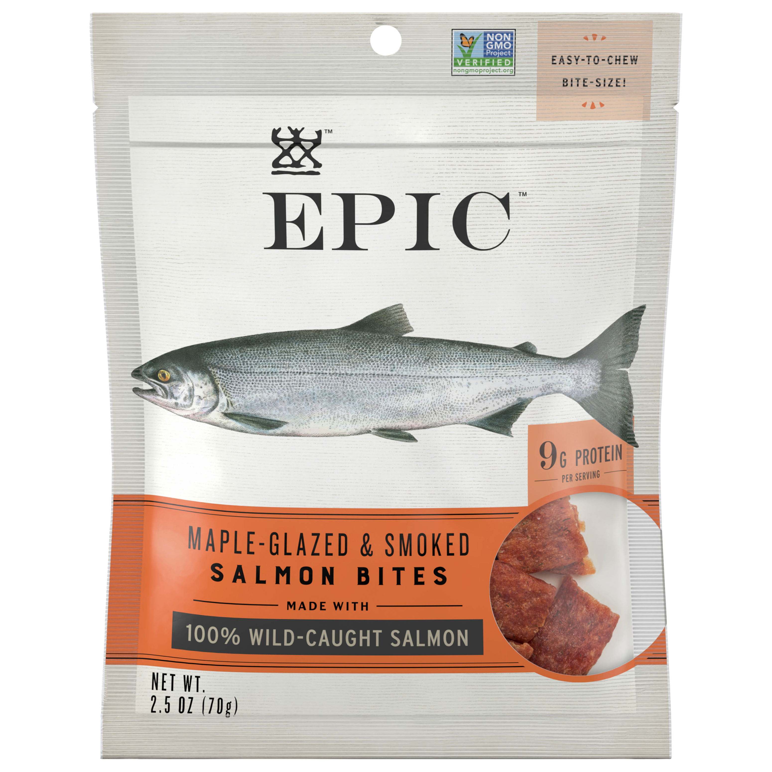 EPIC Salmon Protein Bites, Wild Caught,