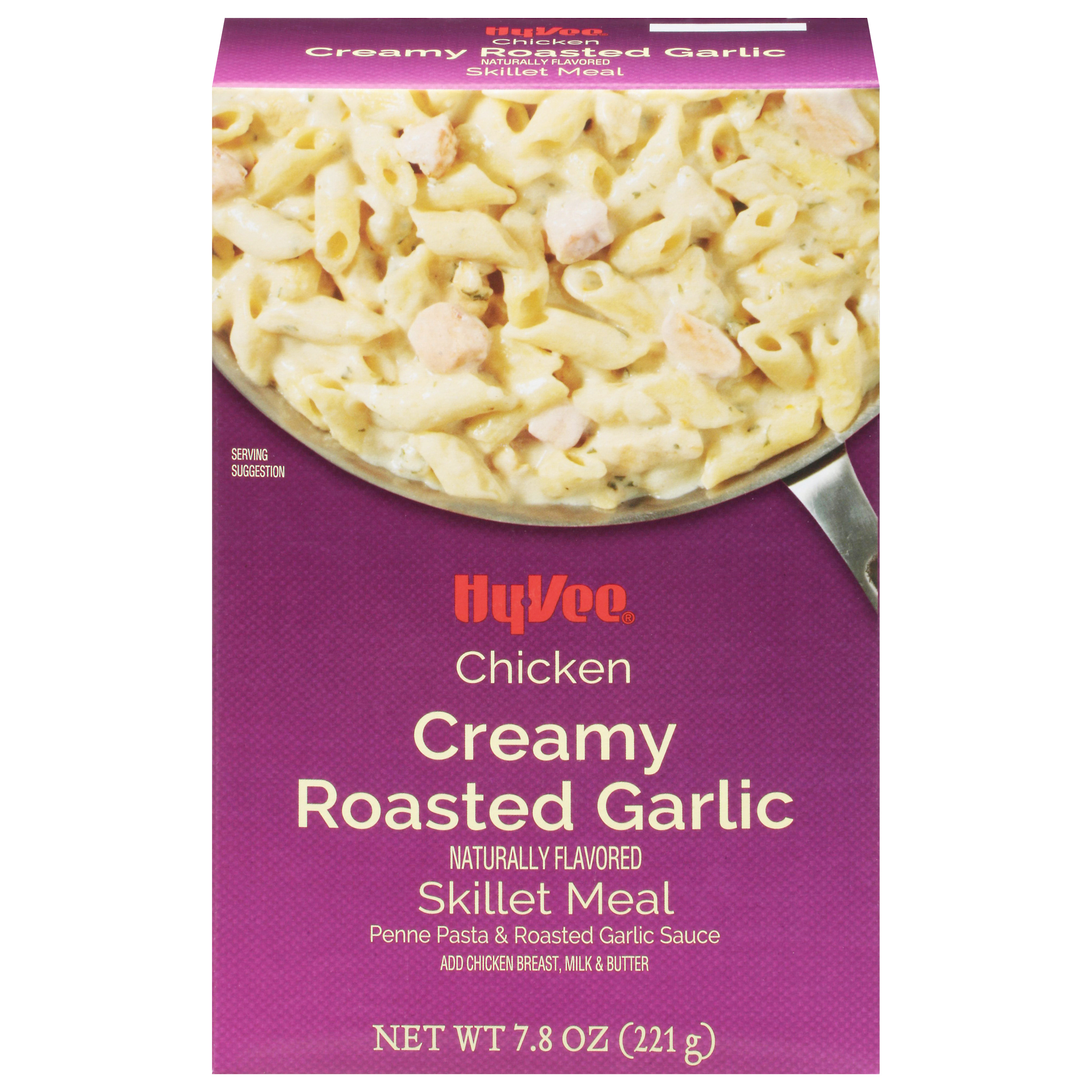 HyVee Chicken Creamy Roasted Garlic Skillet Meal 7.8 oz