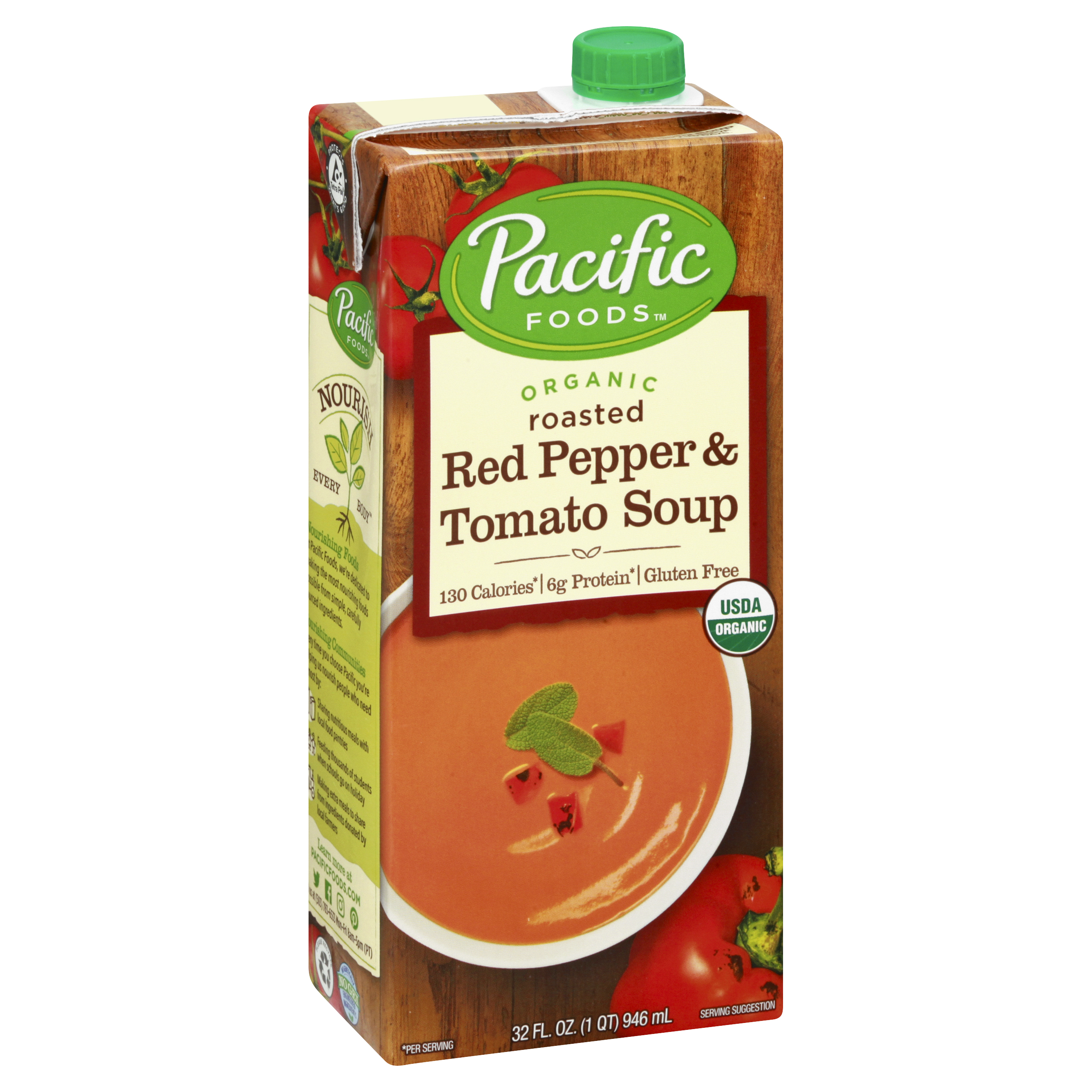 Pacific Foods Organic Roasted Red Pepper & Tomato Soup